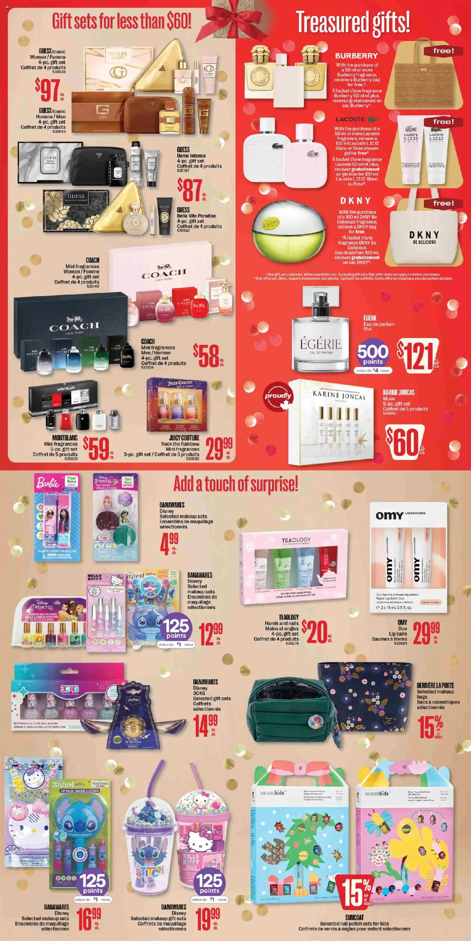 Jean Coutu flyer valid from 06.11.2025 | Page: 3 | Products: Tea, Fragrance, Nail polish, Shower