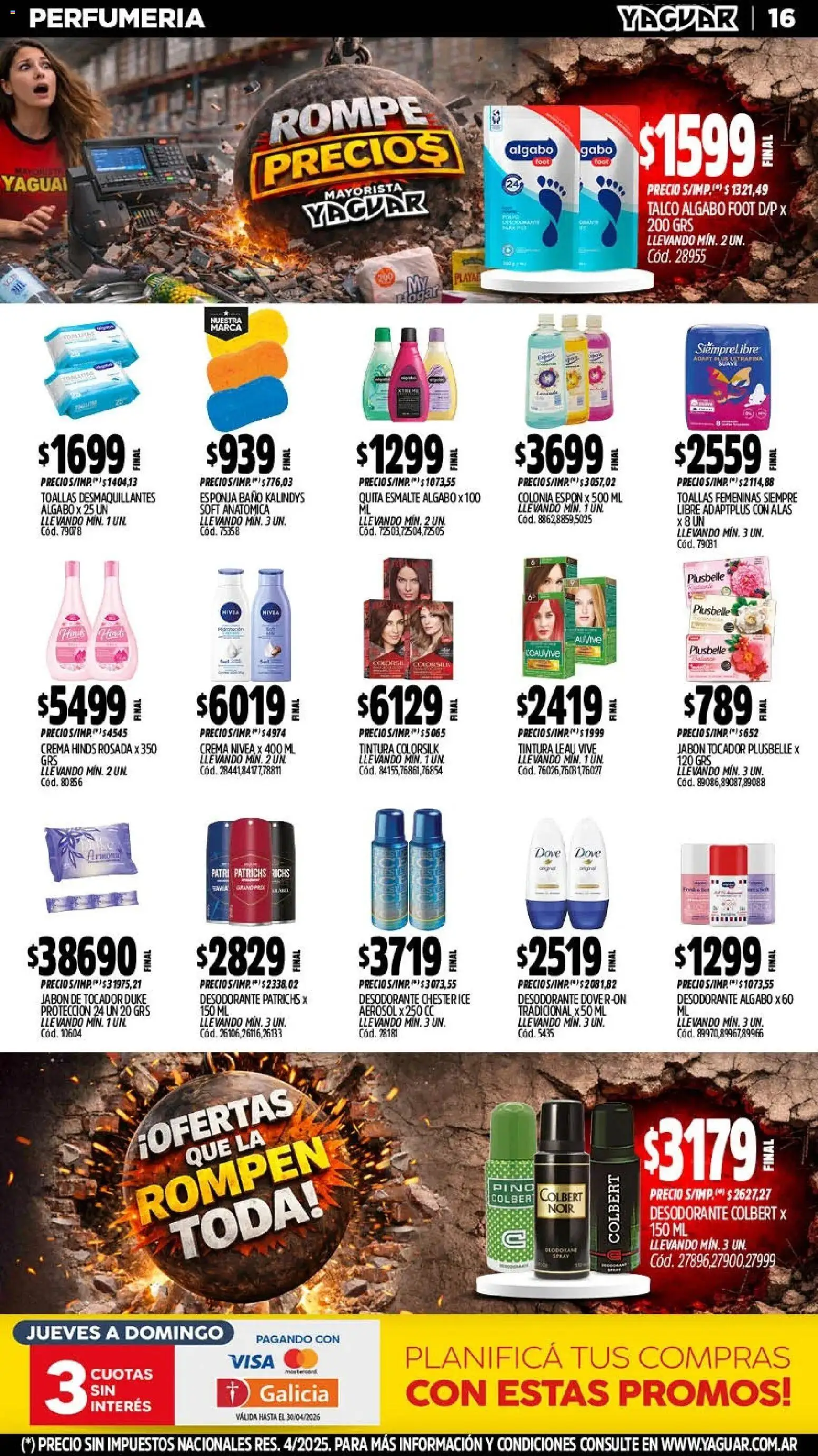 Yaguar - Oferta Semanal Neuquen │ válido desde el 20.04.2026 | Página: 16 | Productos: Tintura, Jabón, Esponja, Crema