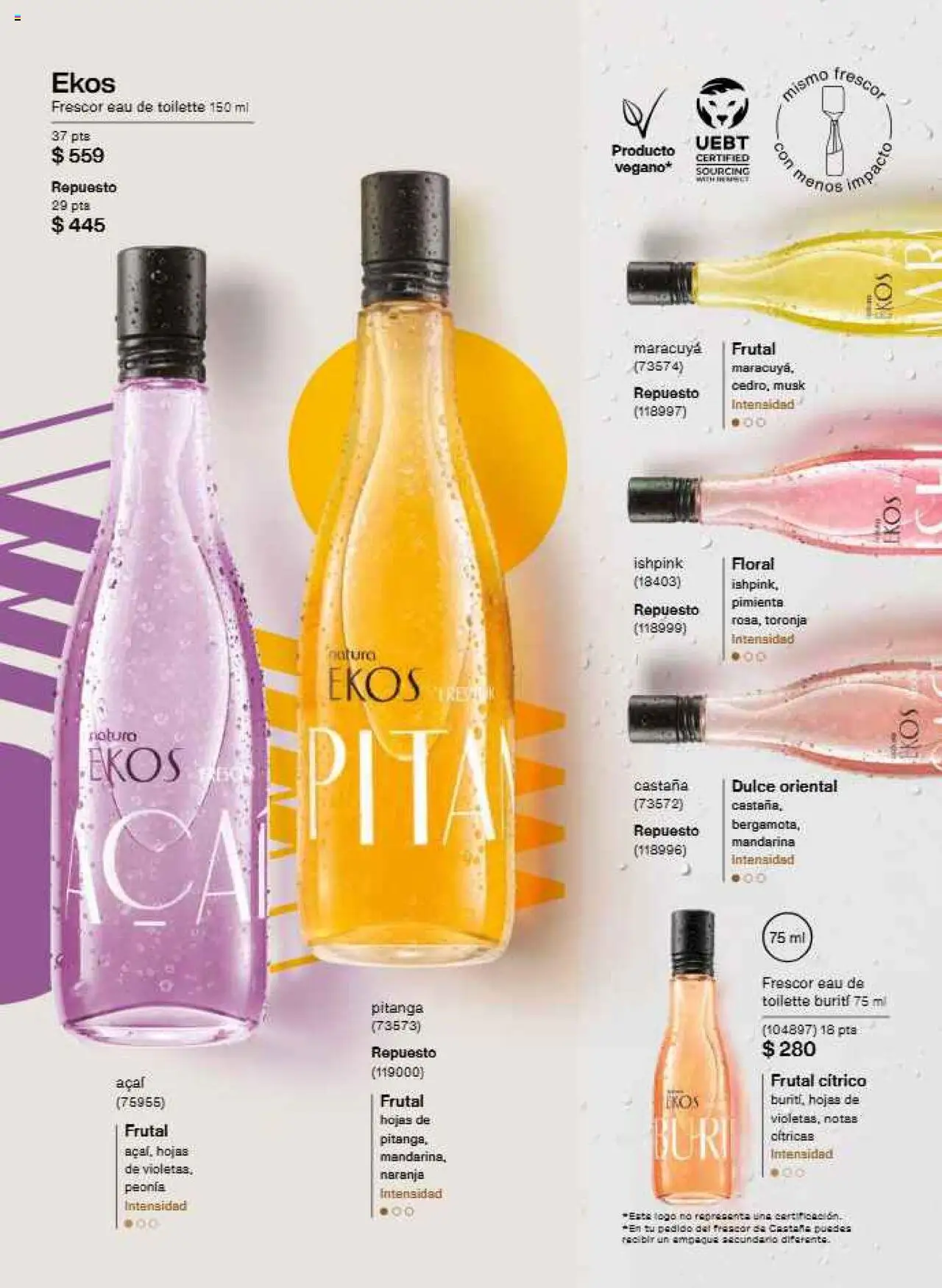 Nuevas ofertas de Natura válidas en toda la República Mexicana desde el 21.07.2025. ¡Encuentra las mejores ofertas en Natura - Campaña12 2025! | Página: 33 | Productos: Pimienta, Toronja, Eau de toilette