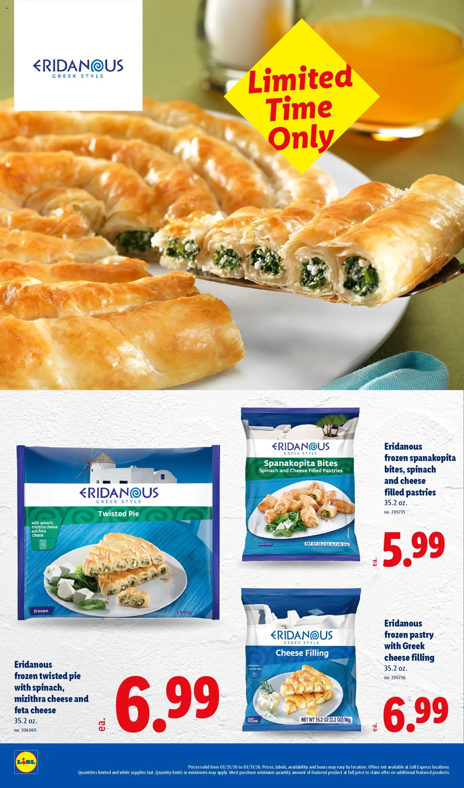 Lidl Weekly Ad - valid from 25.03.2026 | Page: 8 | Products: Spinach, Cheese