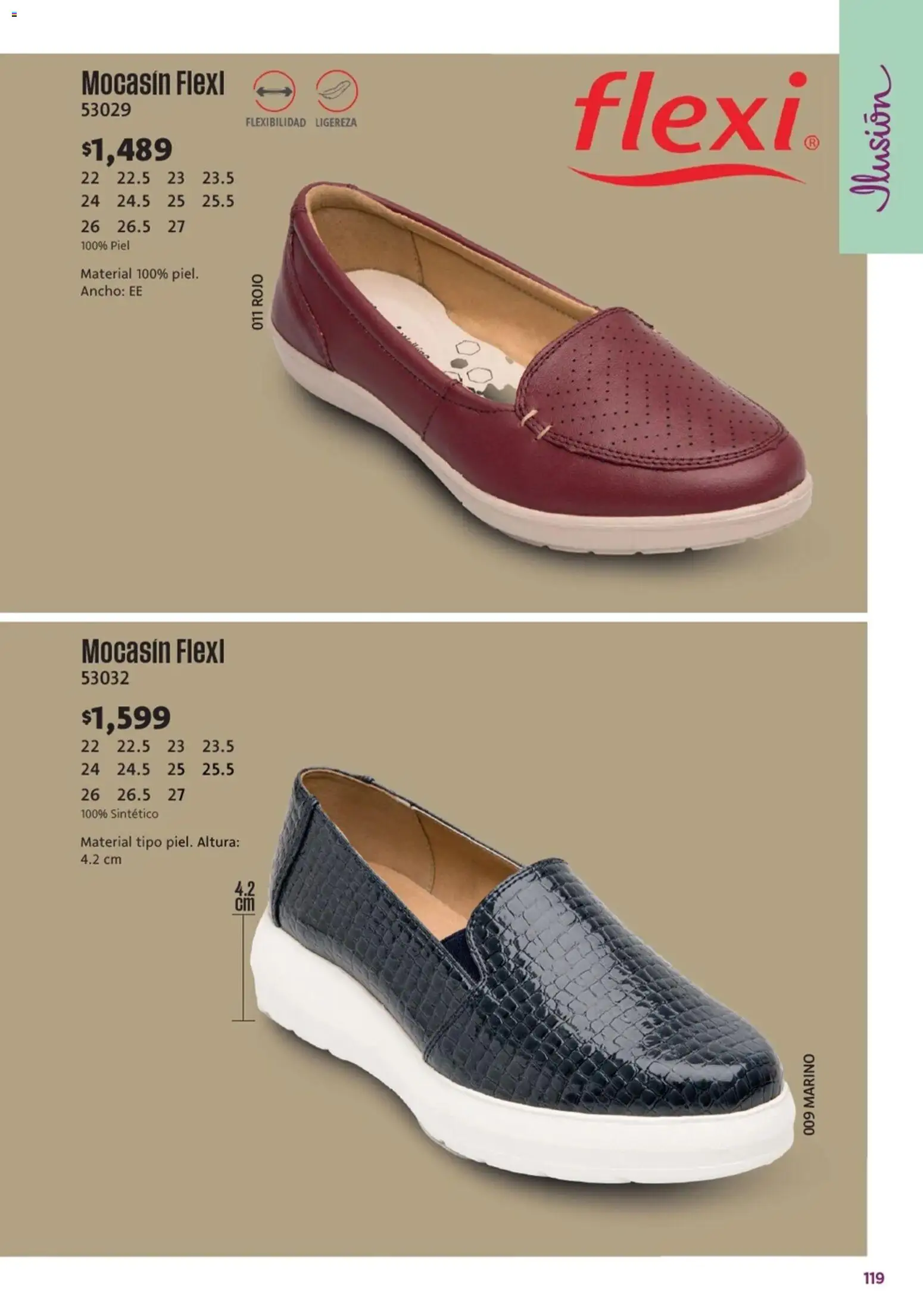 Nuevas ofertas de Ilusión válidas en toda la República Mexicana desde el 01.03.2026. ¡Encuentra las mejores ofertas en Ilusión catálogo Marcas Amigas! | Página: 121 | Productos: Mocasín