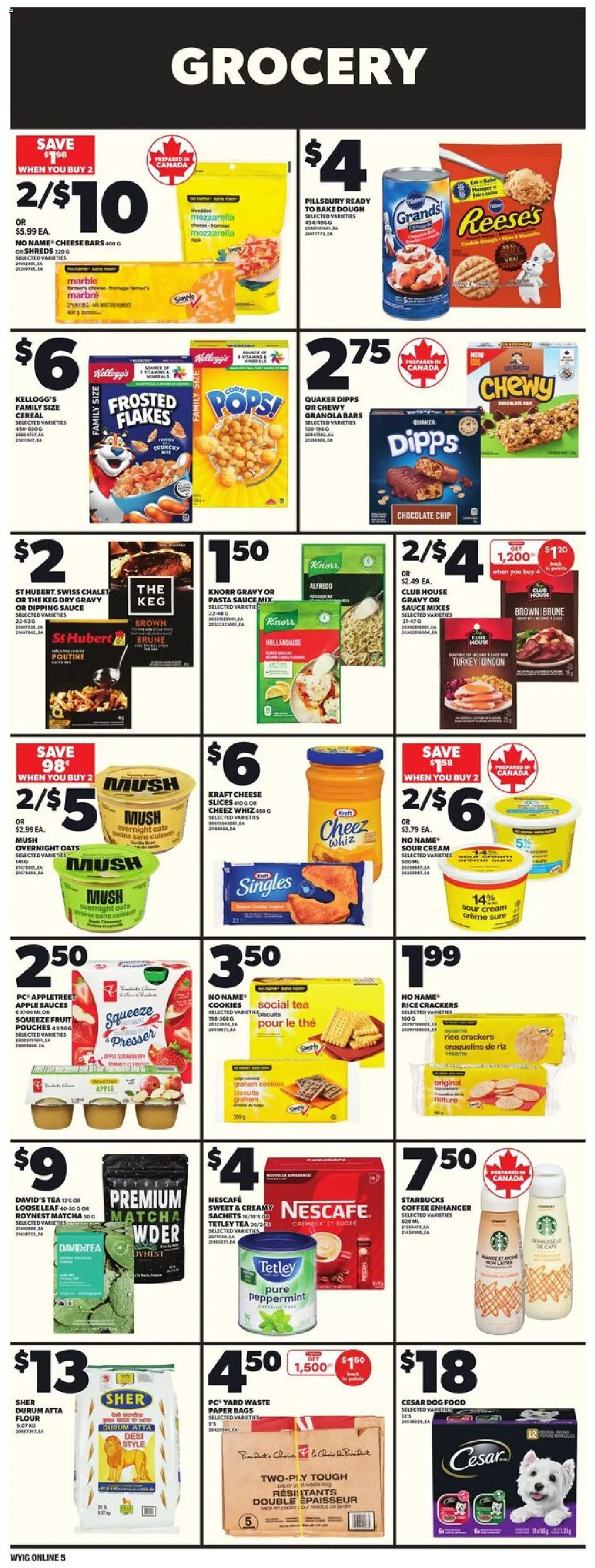 Loblaws flyer valid from 18.09.2025 | Page: 11 | Products: Sour cream, Flakes, PC, Coffee