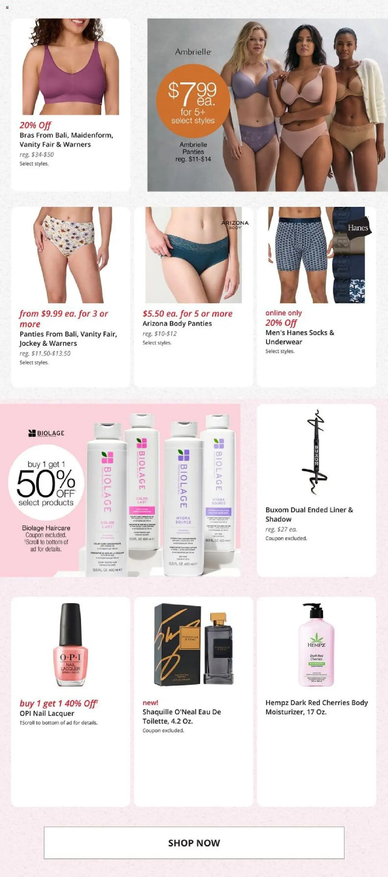 JCPenney Weekly Ad - valid from 08.09.2025 | Page: 6 | Products: Nail, Underwear, Panties, Socks