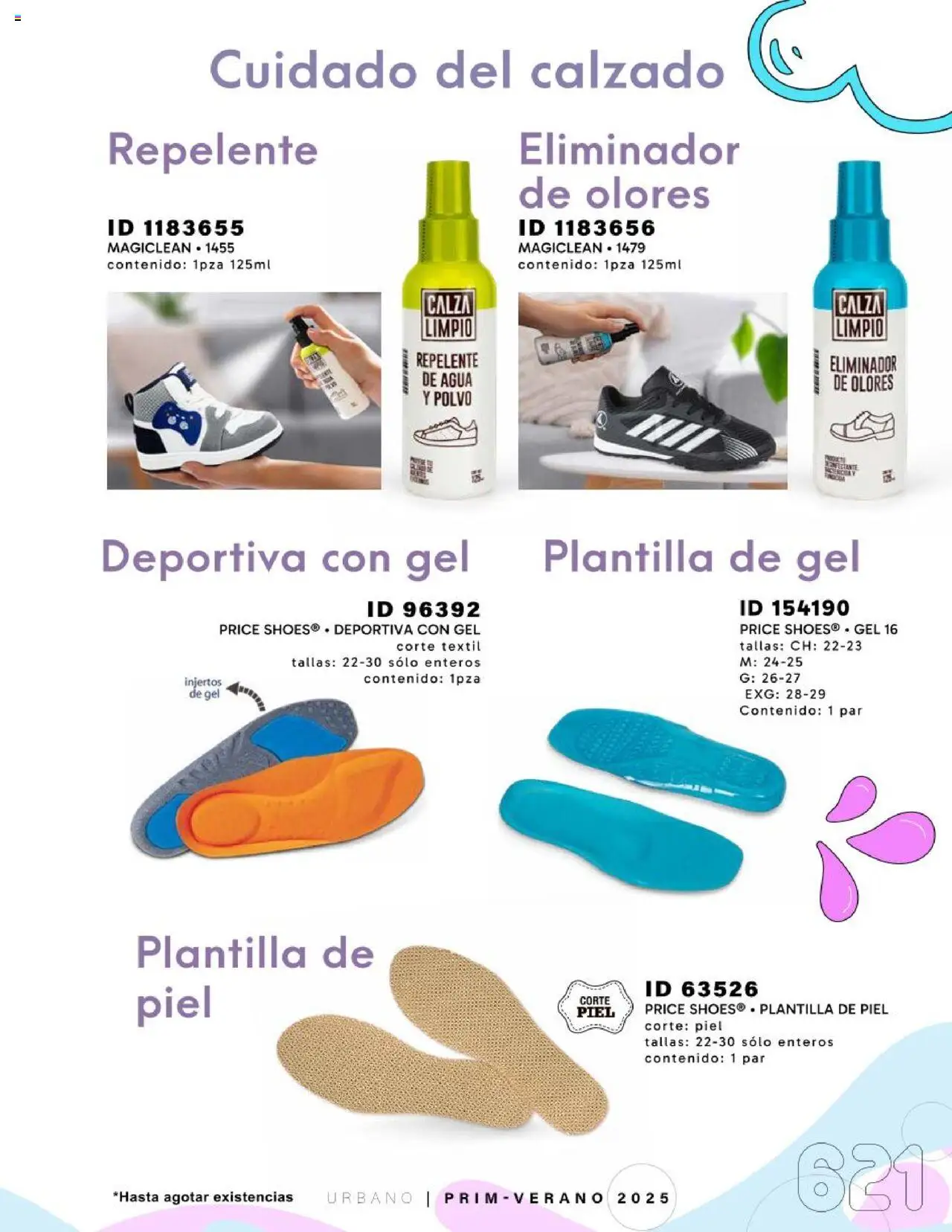 Nuevas ofertas de Price Shoes válidas en toda la República Mexicana desde el 24.01.2025. ¡Encuentra las mejores ofertas en Price Shoes catálogo Urbano! | Página: 621 | Productos: Agua, Repelente, Polvo