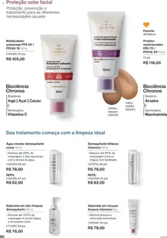 Natura Folheto - válido de 09.09.2025 | Página: 90 | Produtos: Maquiagem, Demaquilante, Sabonete, Açaí