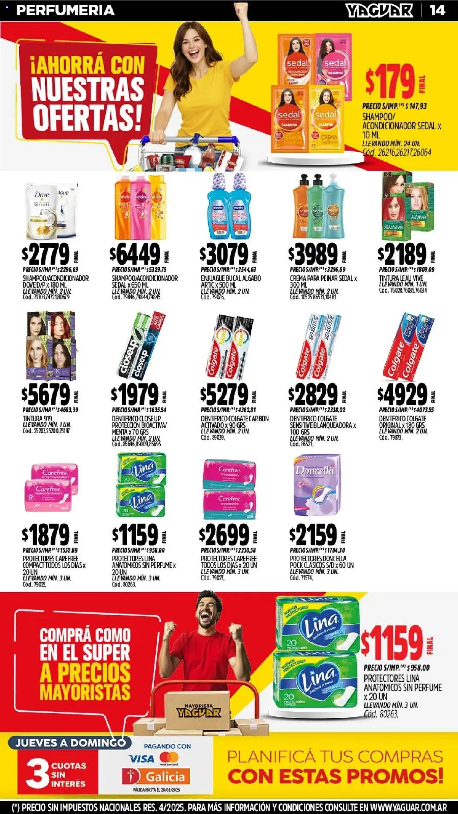 Yaguar - Oferta Semanal Mendoza │ válido desde el 23.02.2026 | Página: 13 | Productos: Perfume, Tintura, Acondicionador, Crema