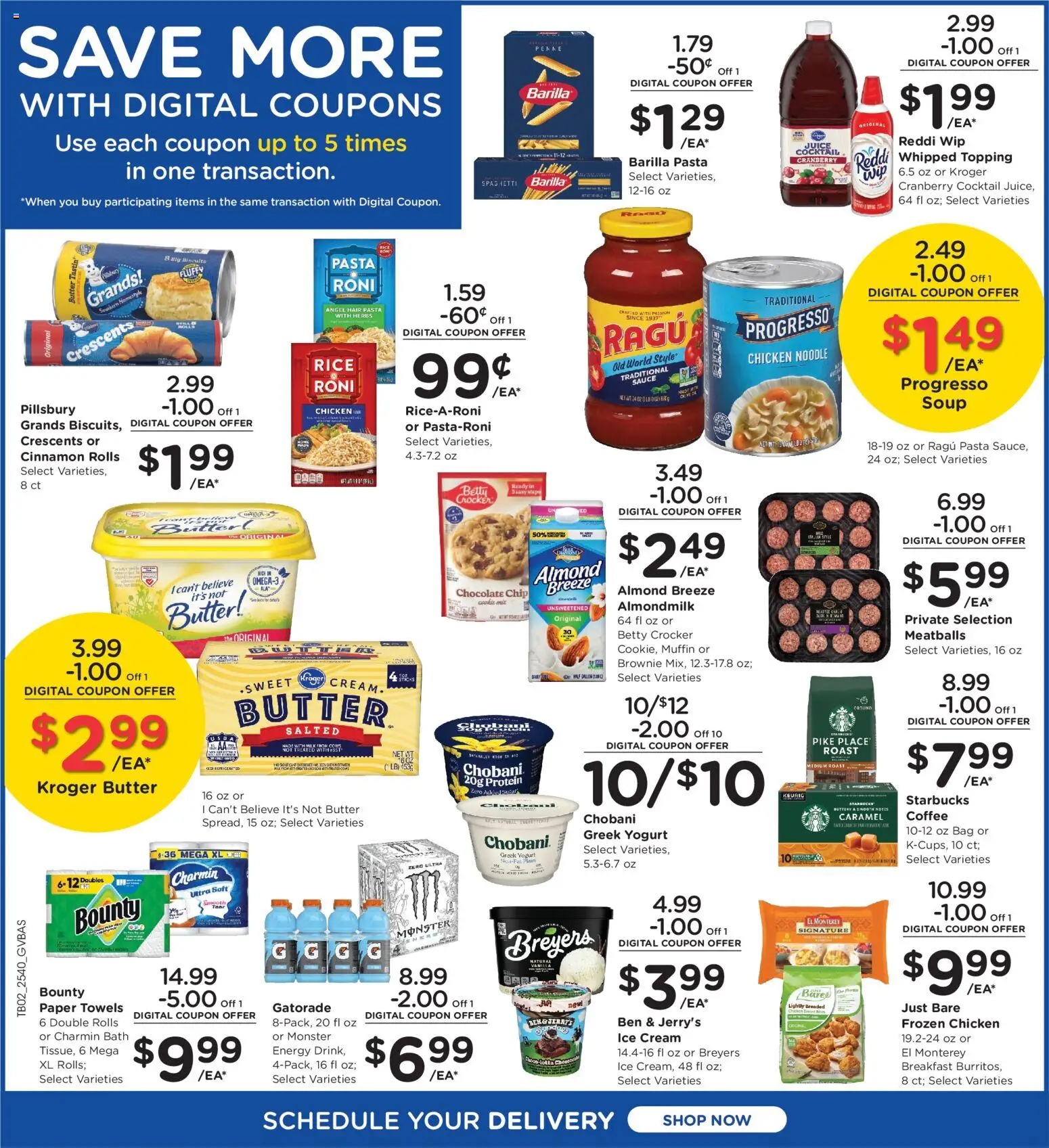 Kroger Ad - valid from 05.11.2025 | Page: 4 | Products: Bath, Butter, Yogurt, Bag