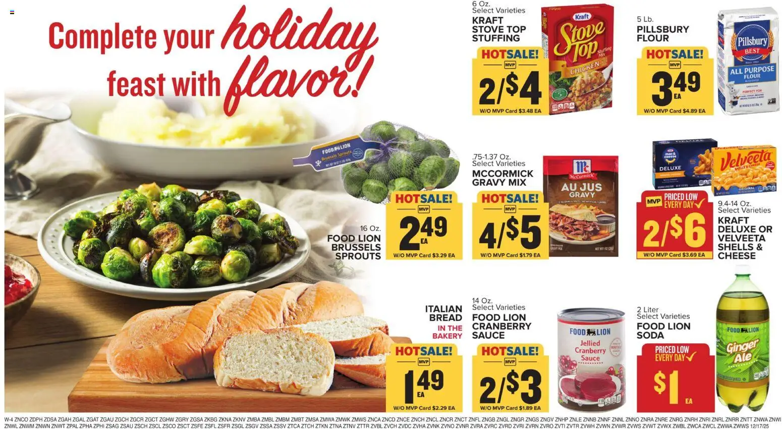 Food Lion Weekly Ad - valid from 17.12.2025 | Page: 21 | Products: Brussels Sprouts, Ginger, Sauce, Stove