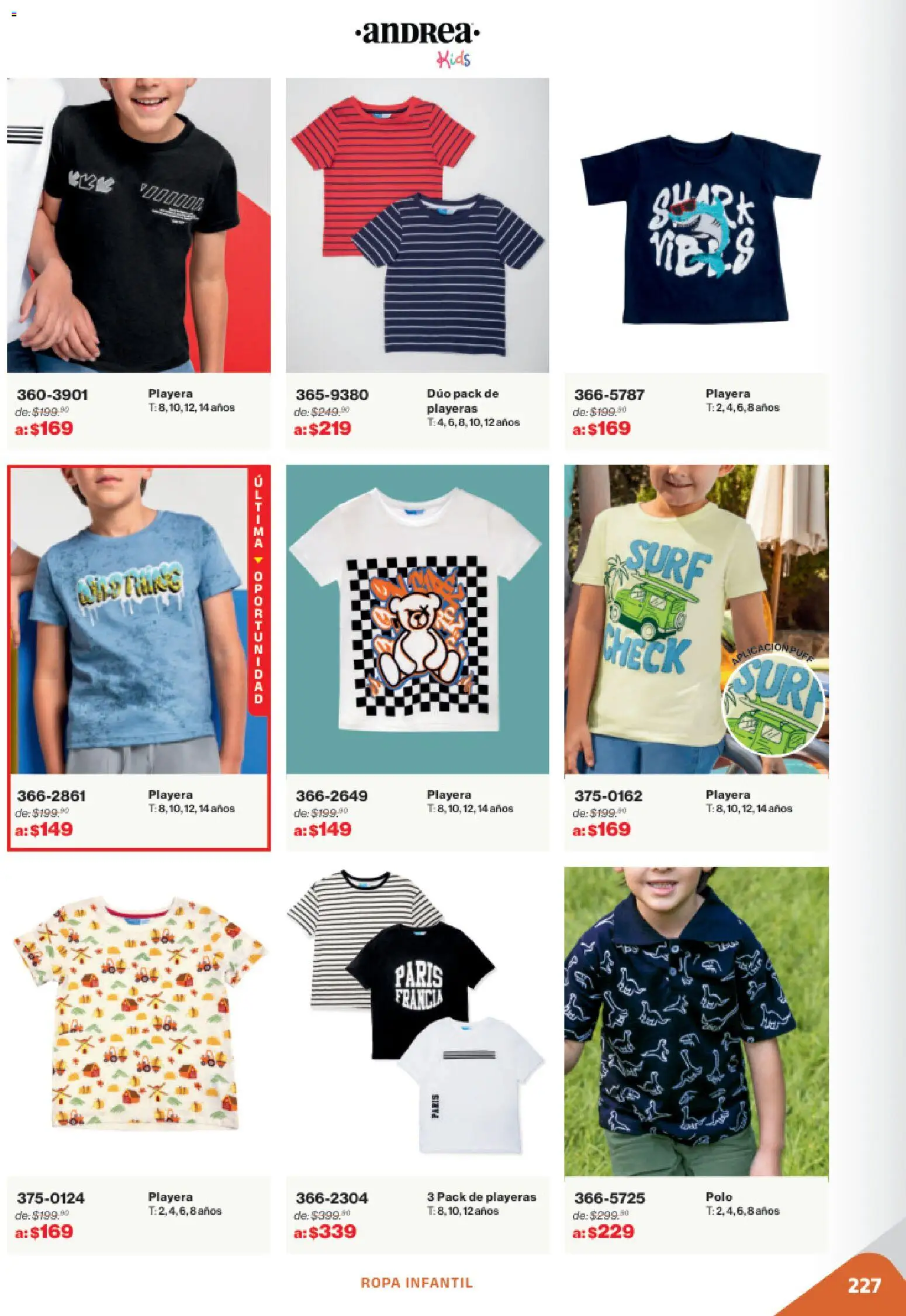 Nuevas ofertas de Andrea válidas en toda la República Mexicana desde el 02.11.2025. ¡Encuentra las mejores ofertas en Andrea catálogo Outlet! | Página: 227 | Productos: Ropa, Playera