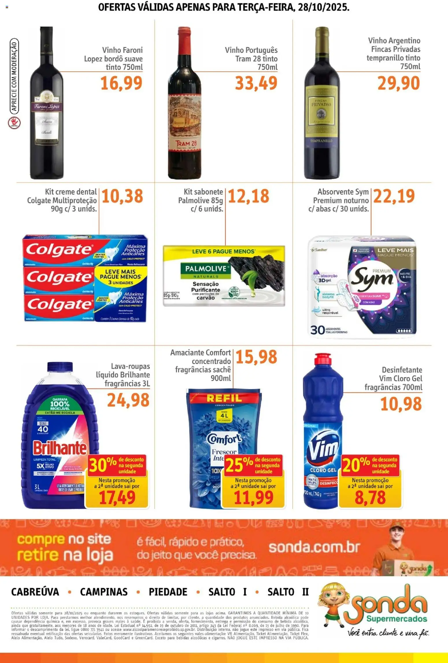 Sonda Folheto - válido de 28.10.2025 | Página: 4 | Produtos: Cloro, Vinho, Amaciante, Desinfetante