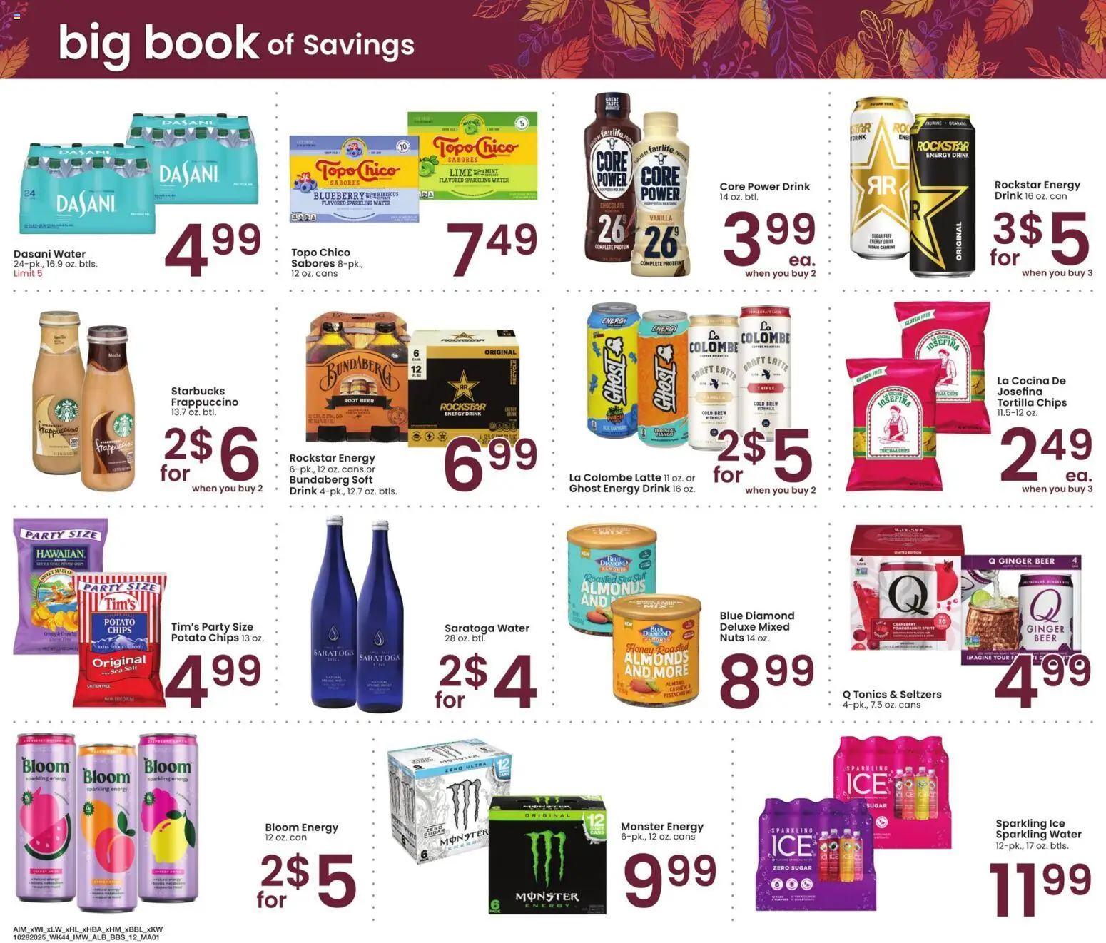 Albertsons Big Book of Savings - valid from 28.10.2025 | Page: 12 | Products: Ginger, Beer, Nuts, Water