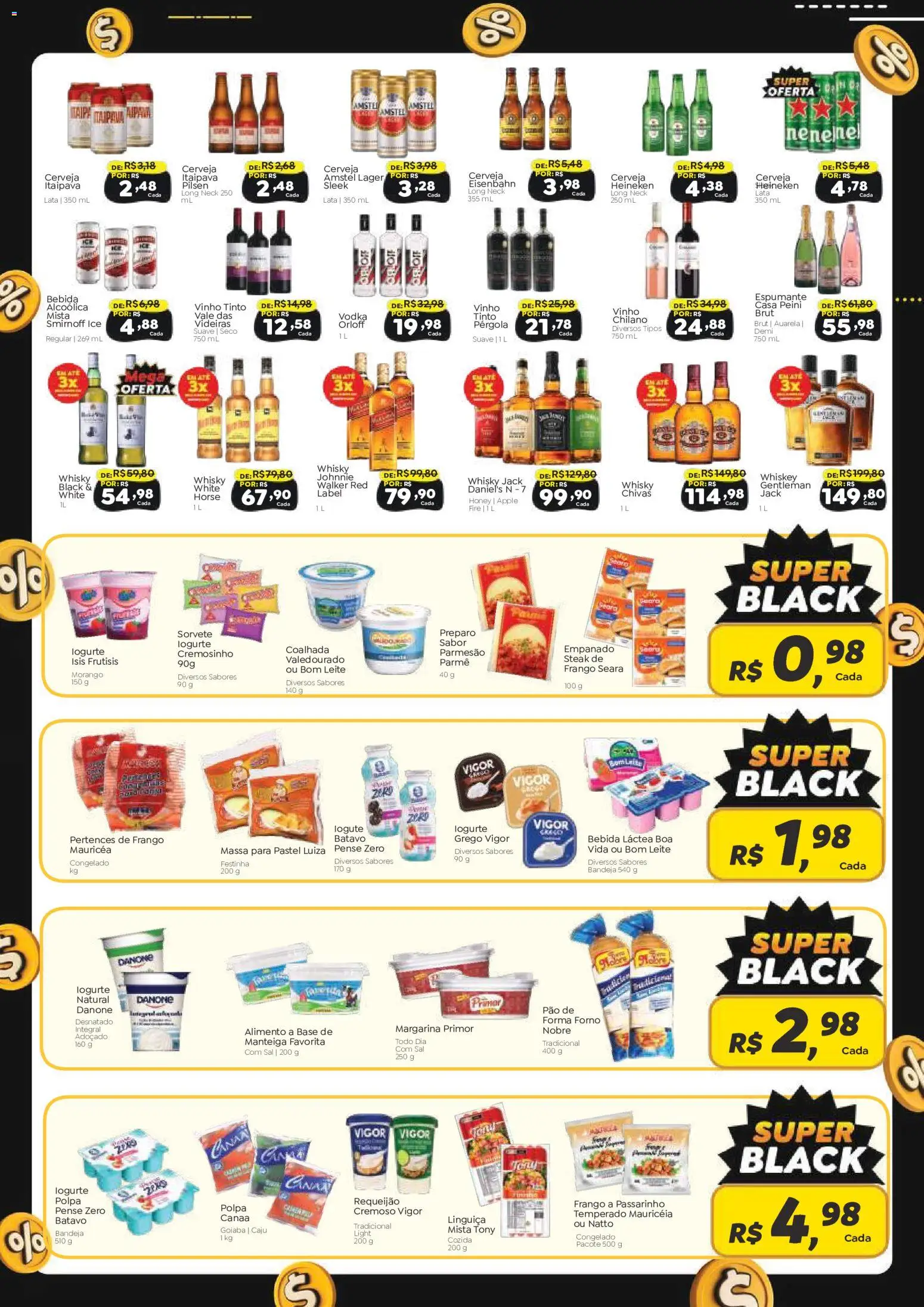 Novo Atacarejo Folheto - válido de 27.11.2025 | Página: 3 | Produtos: Manteiga, Cerveja Heineken, Vodka, Sorvete