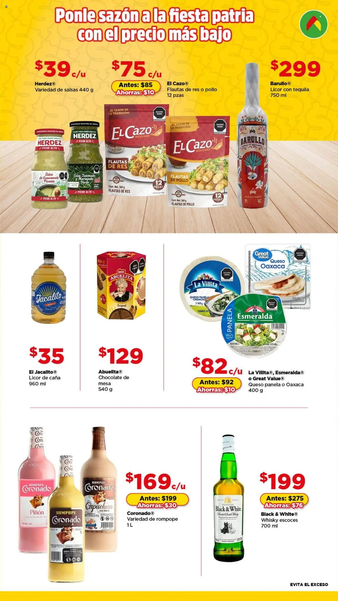 Nuevas ofertas de Bodega Aurrerá válidas en toda la República Mexicana desde el 27.08.2025. ¡Encuentra las mejores ofertas en Bodega Aurrerá - Folleto - Todo para la Reunión Familiar! | Página: 2 | Productos: Pollo, Chocolate, Tequila, Whisky