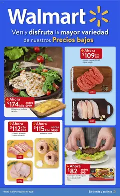 Vista previa de Walmart - Folleto Precios Bajos, nuevo folleto de la tienda, válido en México a partir del 15.08.2025