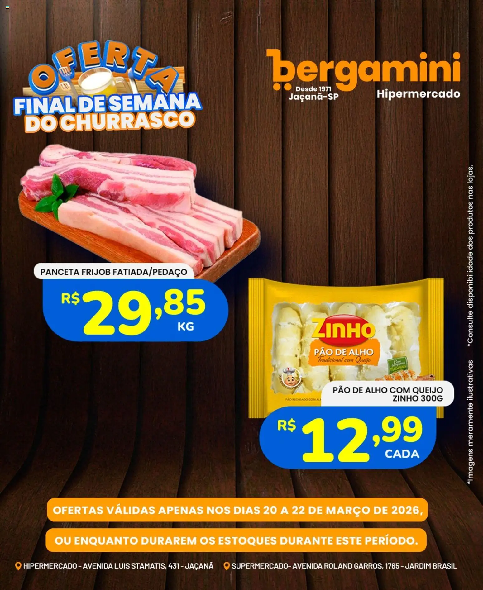 Supermercado Bergamini Folheto - válido de 20.03.2026 | Página: 4 | Produtos: Alho, Pao de alho, Queijo, Pão