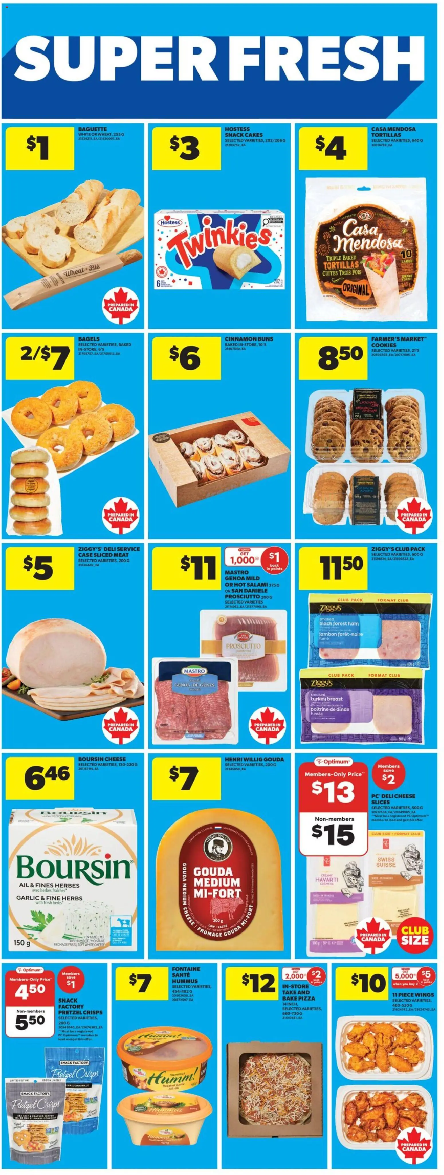 Real Canadian Superstore flyer valid from 22.01.2026 | Page: 13 | Products: PC, Turkey, Salami, Pizza