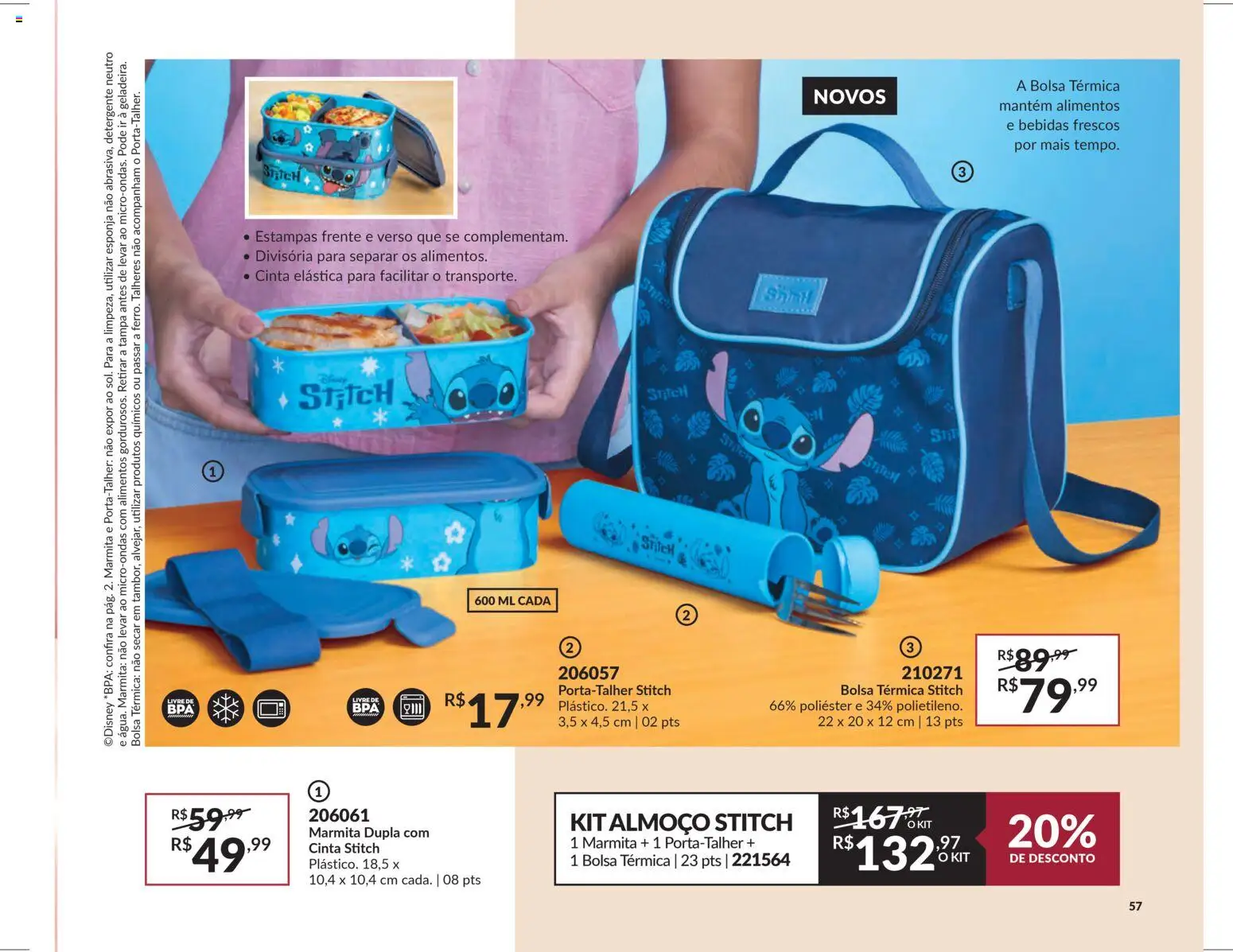 Avon Folheto - válido de 29.10.2025 | Página: 57 | Produtos: Esponja, Talheres, Microondas, Bolsa