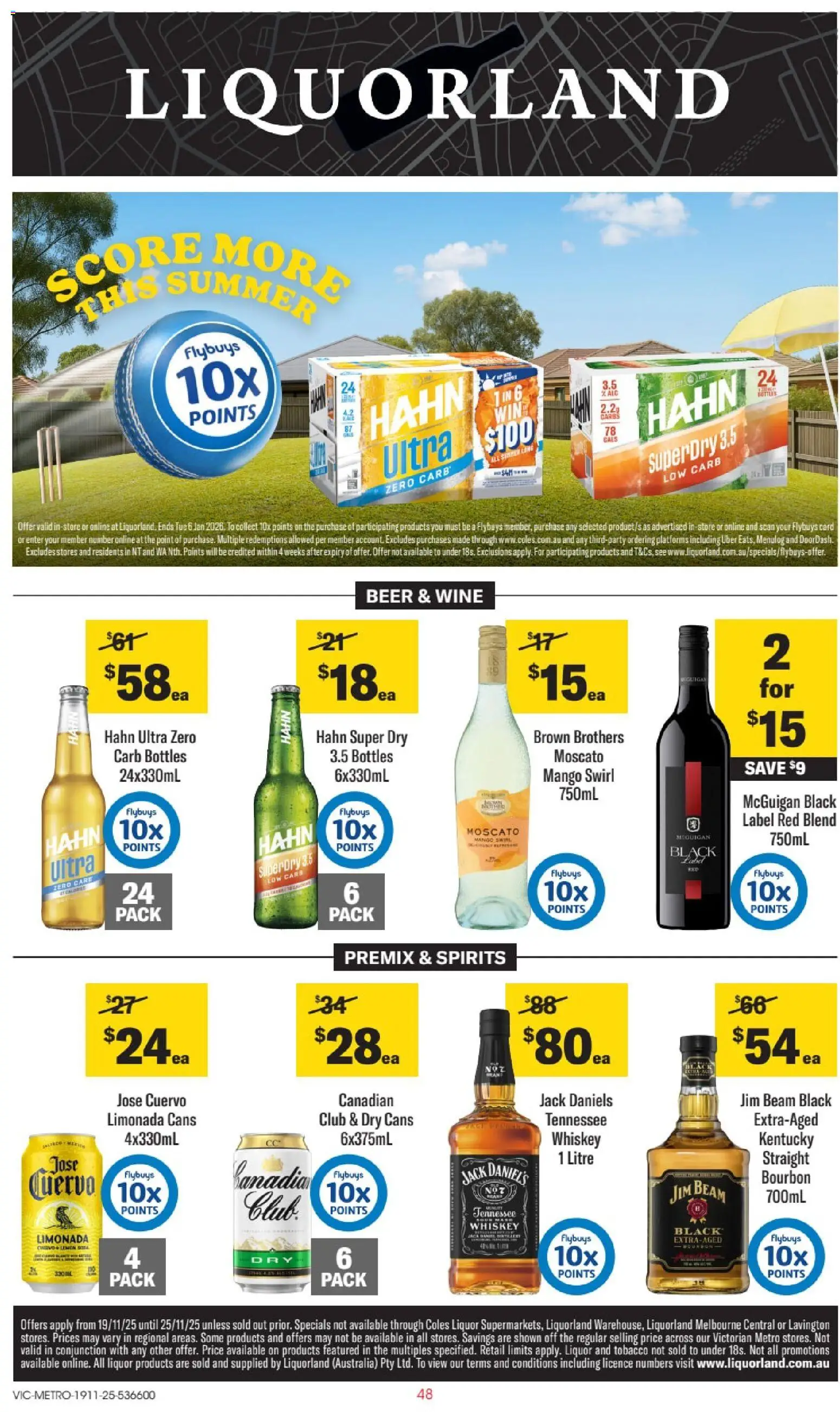 Liquorland catalogue - valid from 19.11.2025 | Page: 1 | Products: Wine, Platforms, Whiskey, Lemon