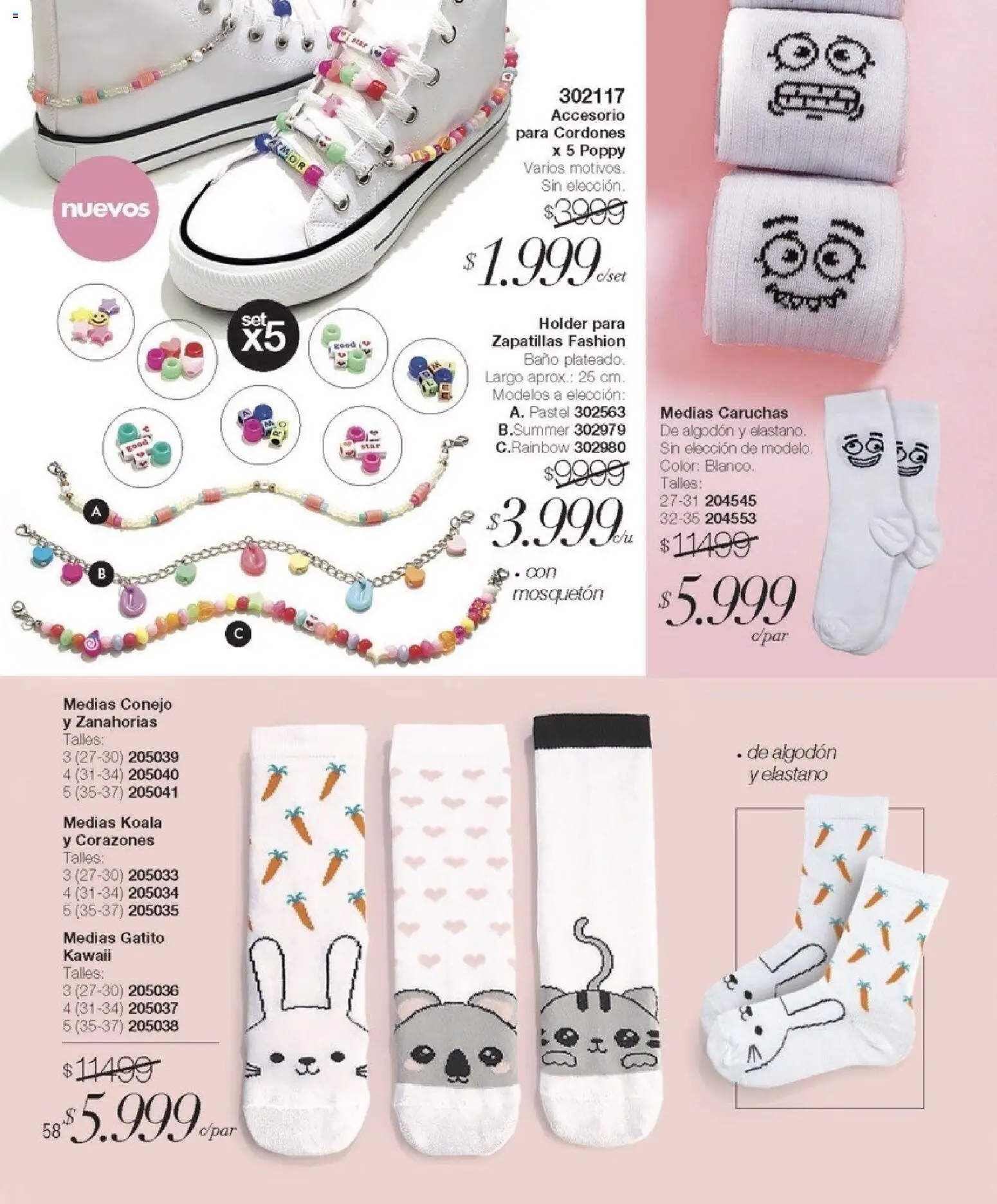 Violetta catálogo │ válido desde el 01.12.2025 | Página: 58 | Productos: Algodón, Cordones, Medias, Zapatillas