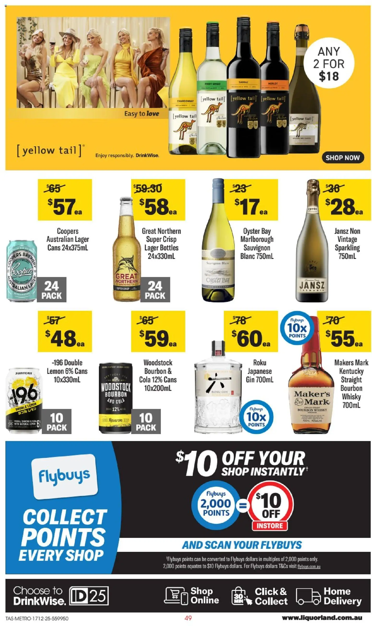 Liquorland catalogue - valid from 17.12.2025 | Page: 2 | Products: Bourbon, Gin, Lemon