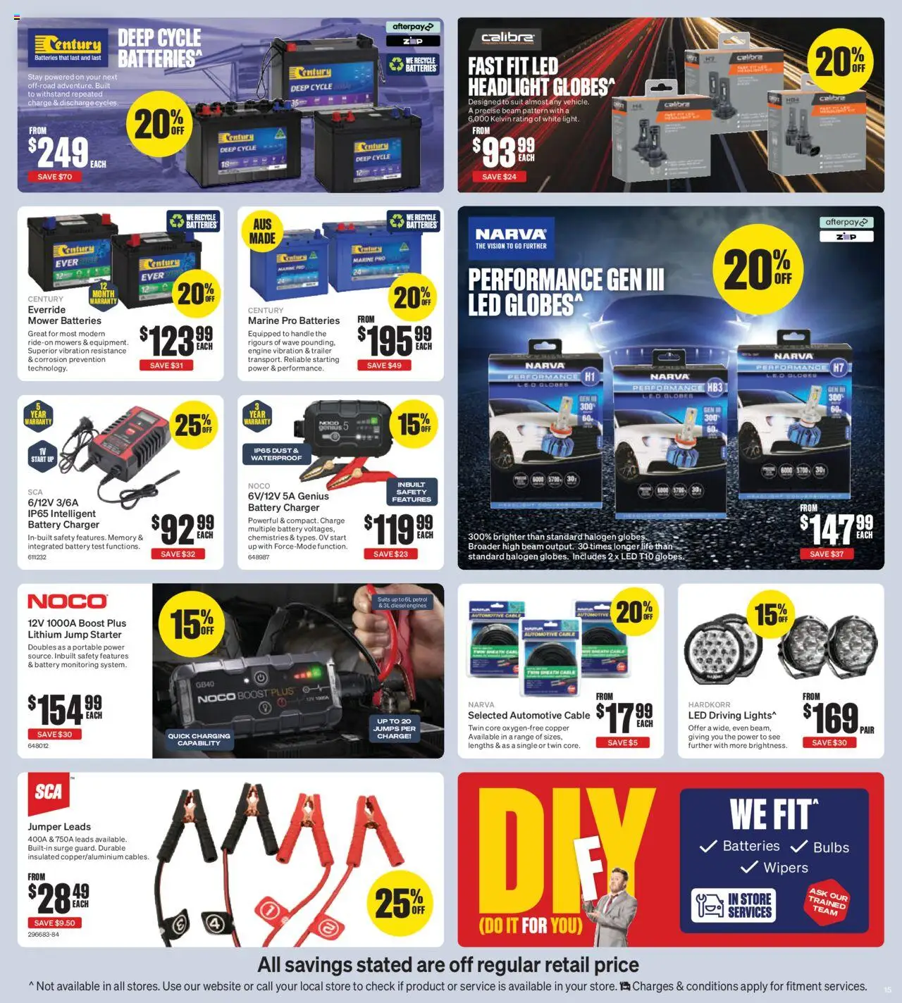 Supercheap Auto catalogue - valid from 10.09.2025 | Page: 14 | Products: Jumper, Suit, Batteries, Mower