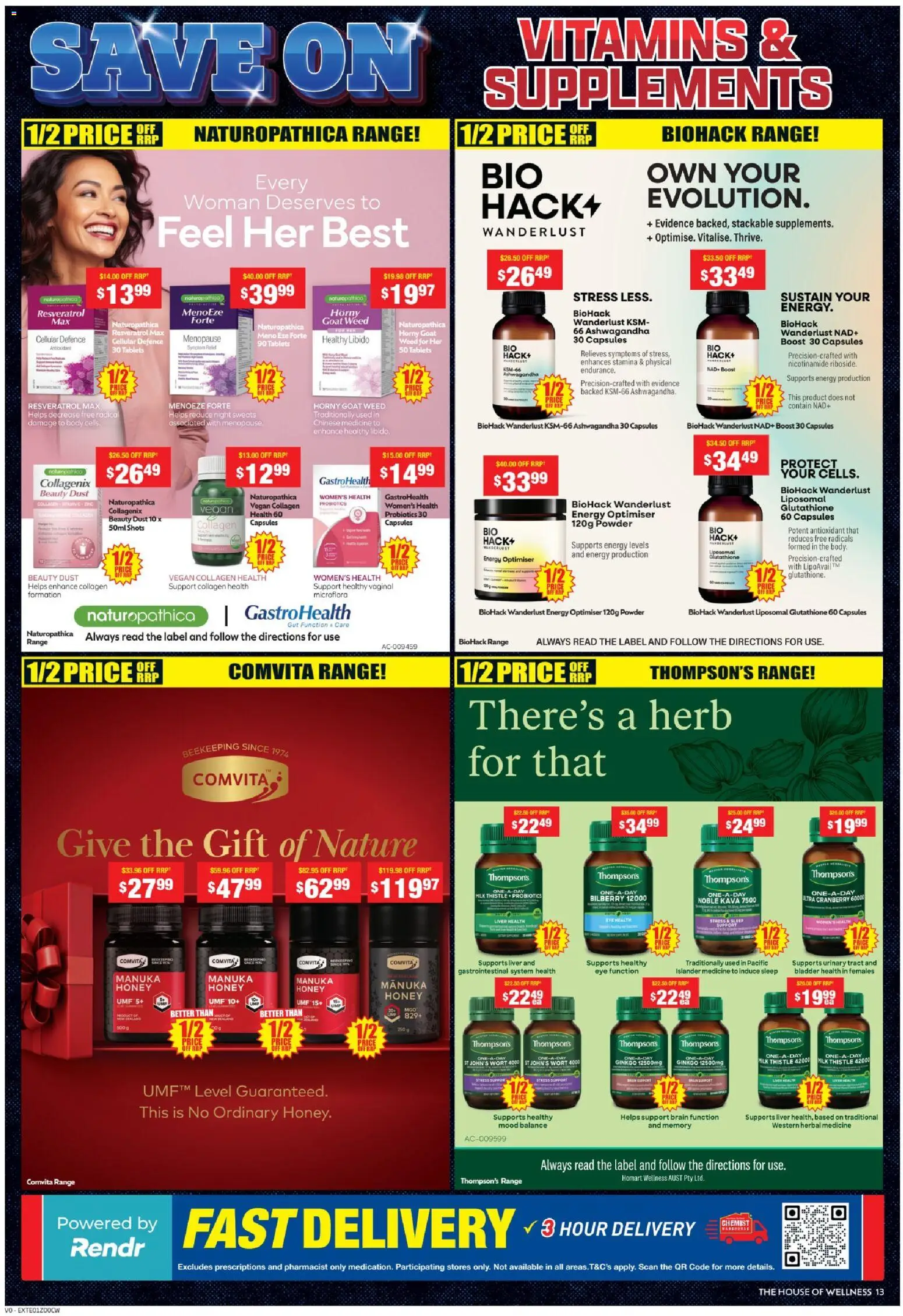 Chemist Warehouse catalogue - valid from 25.12.2025 | Page: 13 | Products: Powder, Honey, Collagen, Herbal