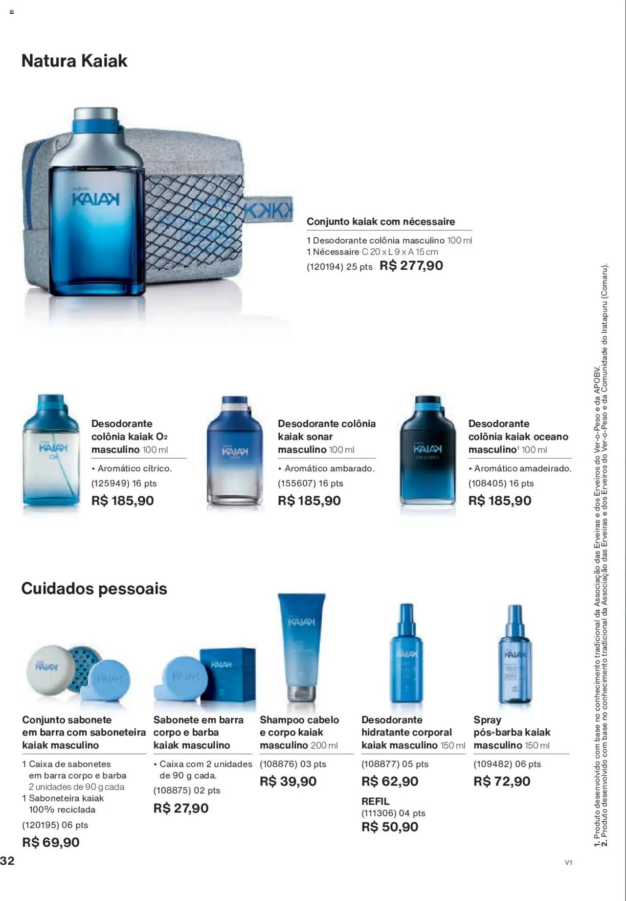 Natura Folheto - válido de 18.08.2025 | Página: 32 | Produtos: Desodorante, Caixa, Sabonete, Saboneteira