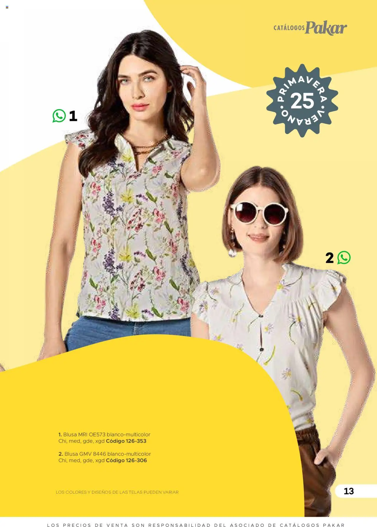 Nuevas ofertas de SC Pakar válidas en toda la República Mexicana desde el 31.01.2025. ¡Encuentra las mejores ofertas en SC Pakar catálogo Ropa! | Página: 13 | Productos: Blusa