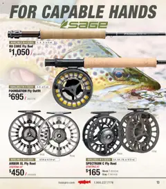 Preview of Cabela's weekly ads valid from 21.04.2025 | Page: 13 | Products: Foundation, Fly Rod, Rod
