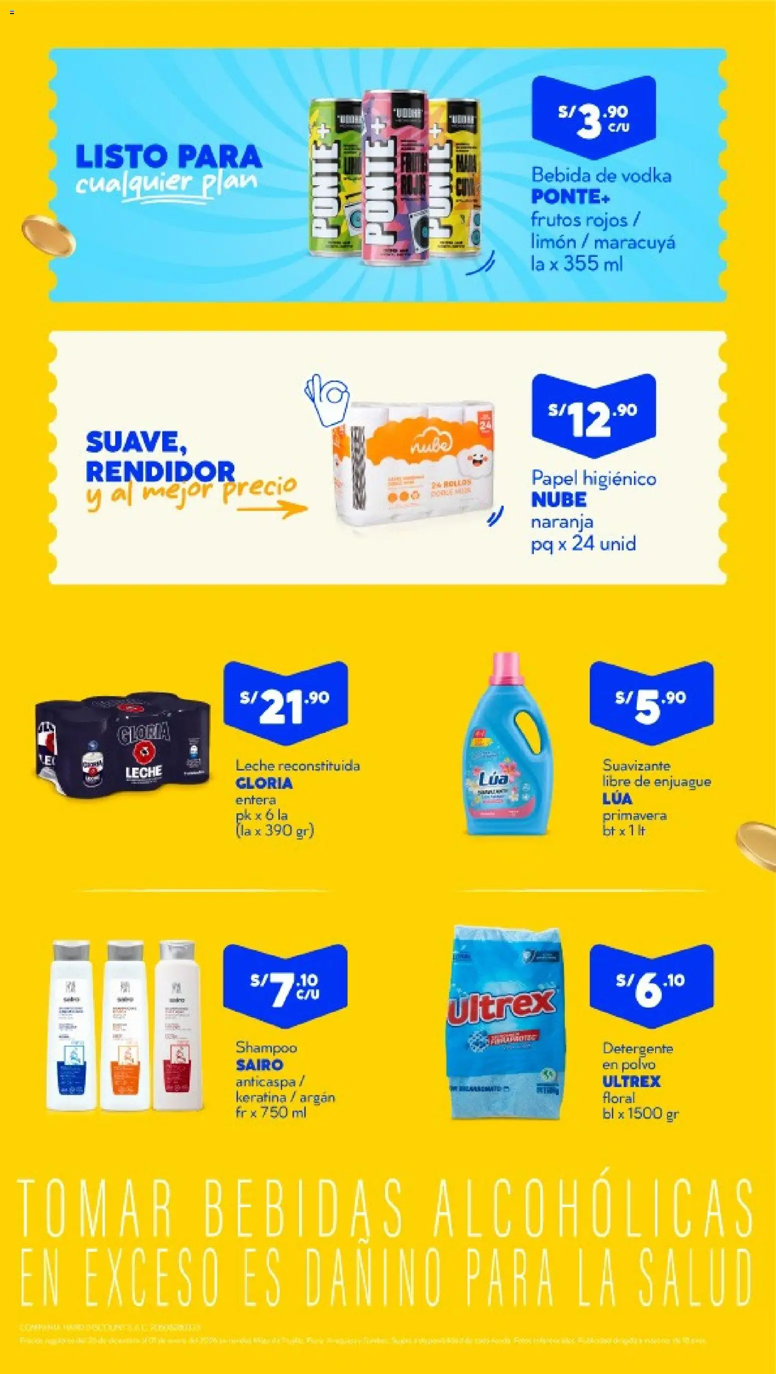 Catálogo Mass válido desde 26.12.2025 | Página: 2 | Productos: Detergente, Leche, Vodka, Polvo