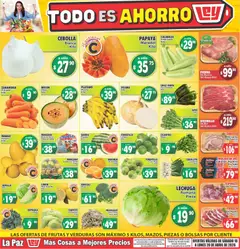 Vista previa de Casa Ley folleto Las ofertas de frutas y verdunas La Paz, nuevo folleto de la tienda, válido en México a partir del 18.04.2026