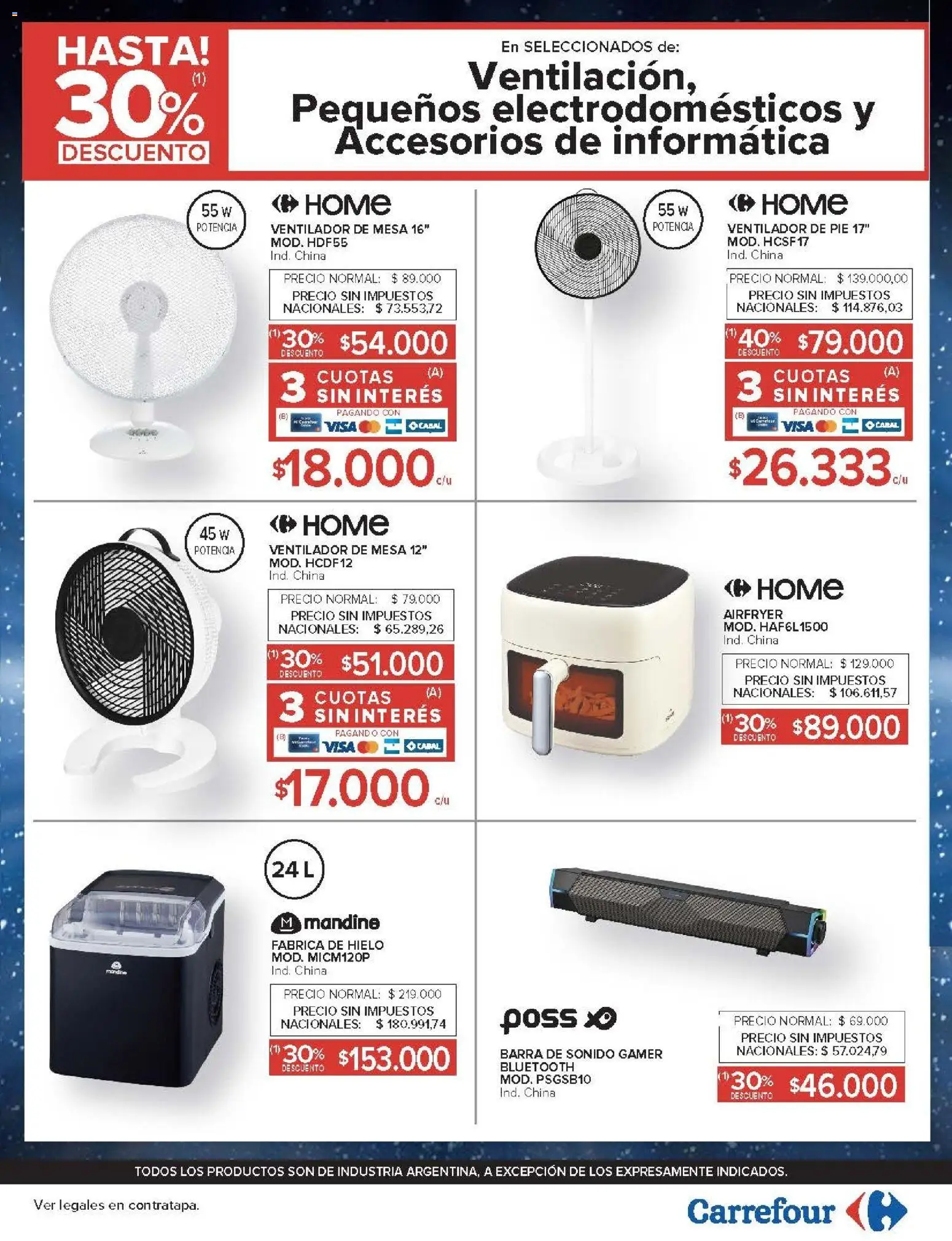 Carrefour ofertas │ válido desde el 06.01.2026 | Página: 31 | Productos: Ventilador, Mesa