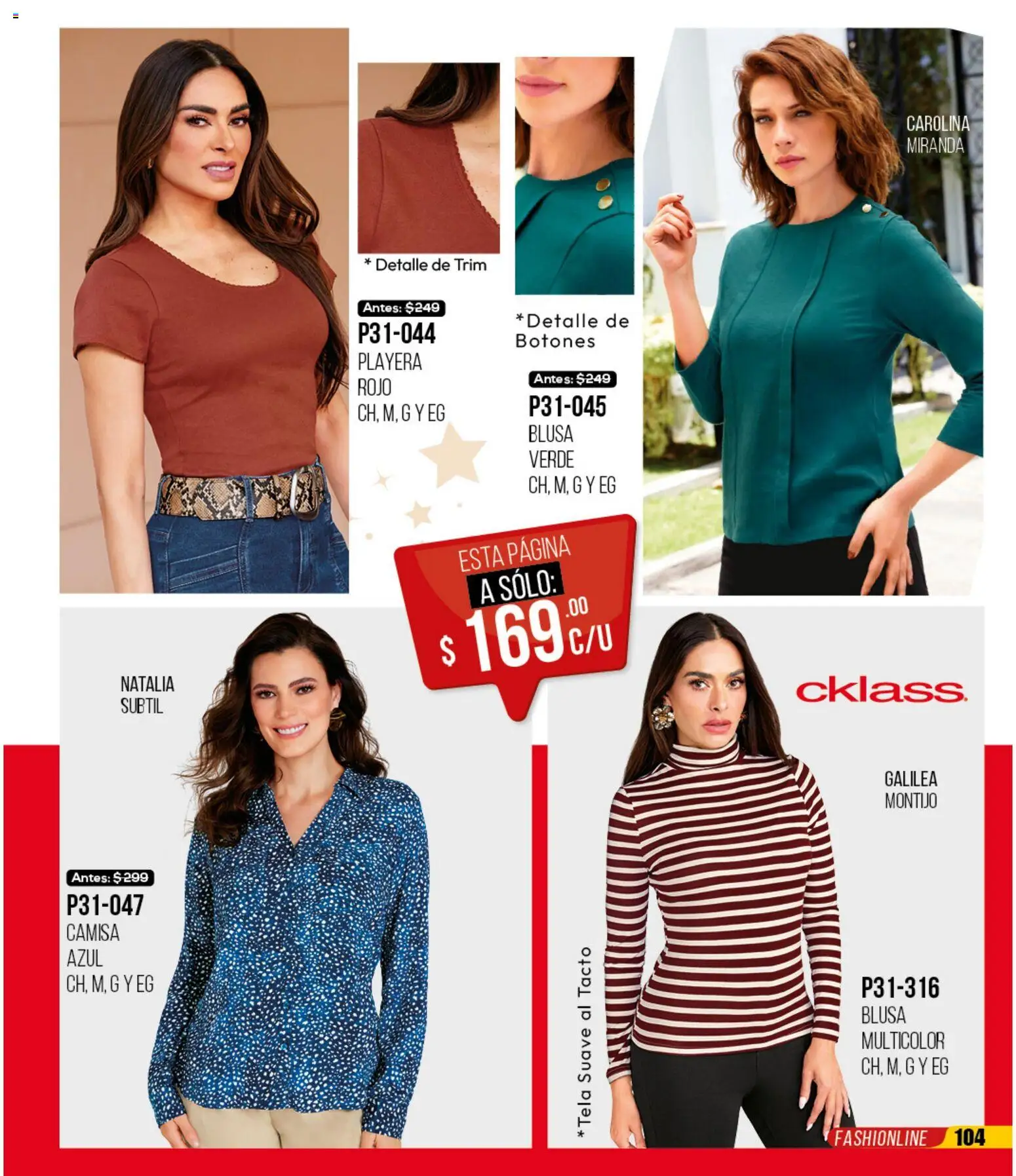 Nuevas ofertas de Cklass válidas en toda la República Mexicana desde el 30.11.2025. ¡Encuentra las mejores ofertas en Cklass catálogo Rebajas Navideñas Ropa! | Página: 105 | Productos: Blusa, Camisa, Playera