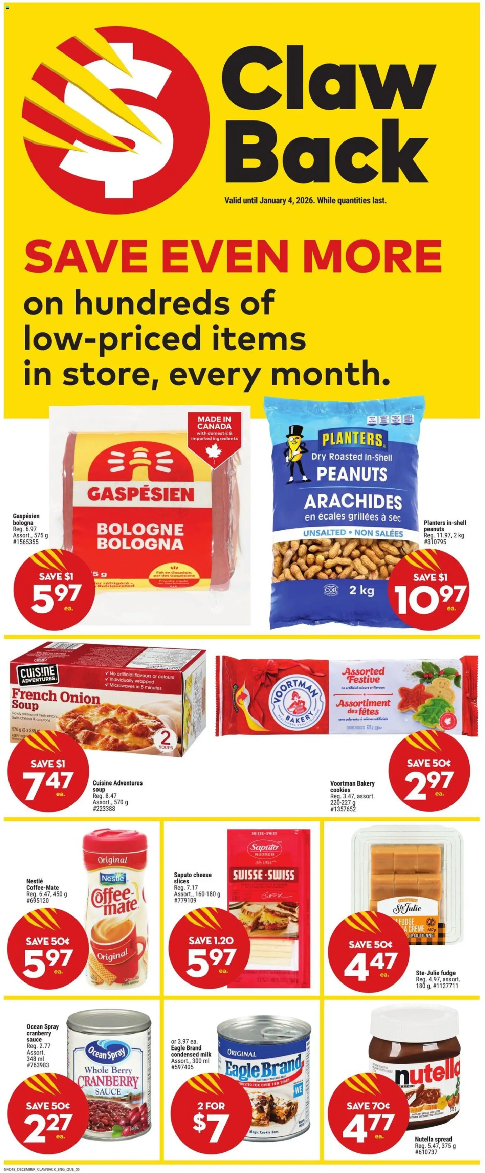 Giant Tiger flyer valid from 03.12.2025 | Page: 7 | Products: Cookies, Bakery, Cheese, Coffee