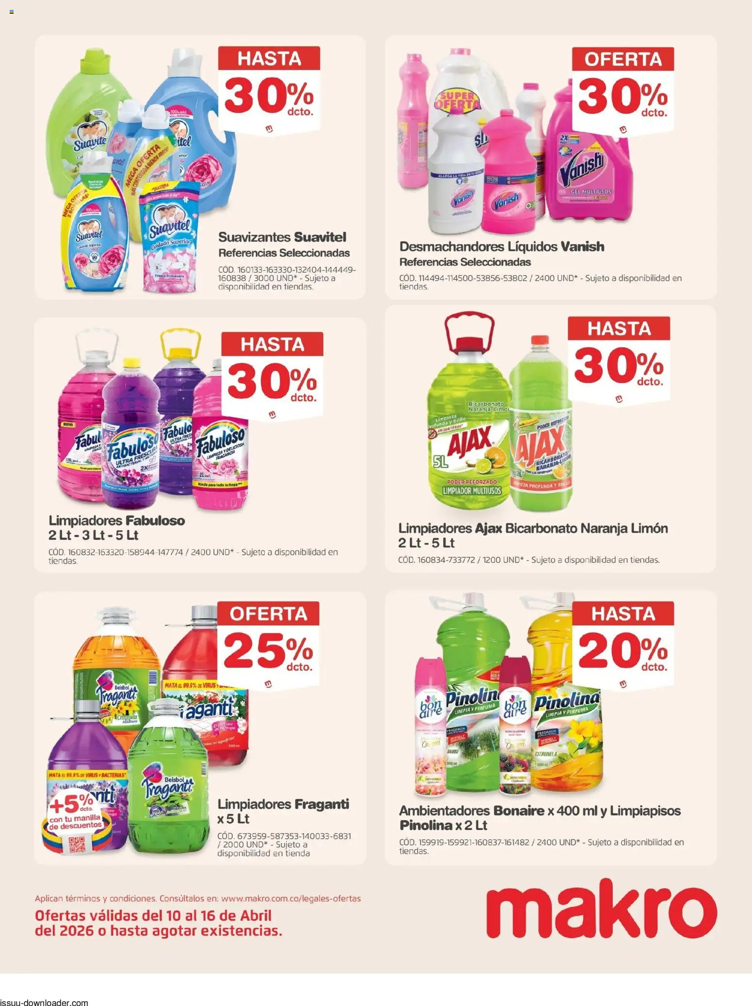 Makro revista - valida desde el 10.04.2026 | Página: 24 | Productos: Brillo, Limón, Limpiador, Fragancia