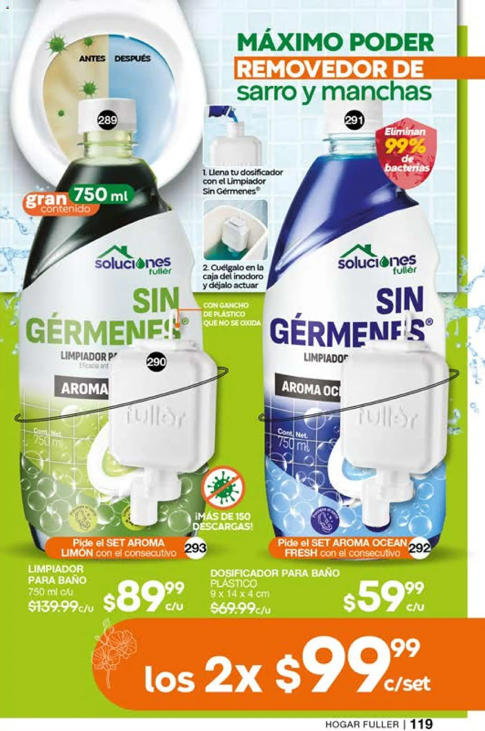 Nuevas ofertas de Fuller válidas en toda la República Mexicana desde el 01.04.2026. ¡Encuentra las mejores ofertas en Fuller campaña 26 2026! | Página: 119