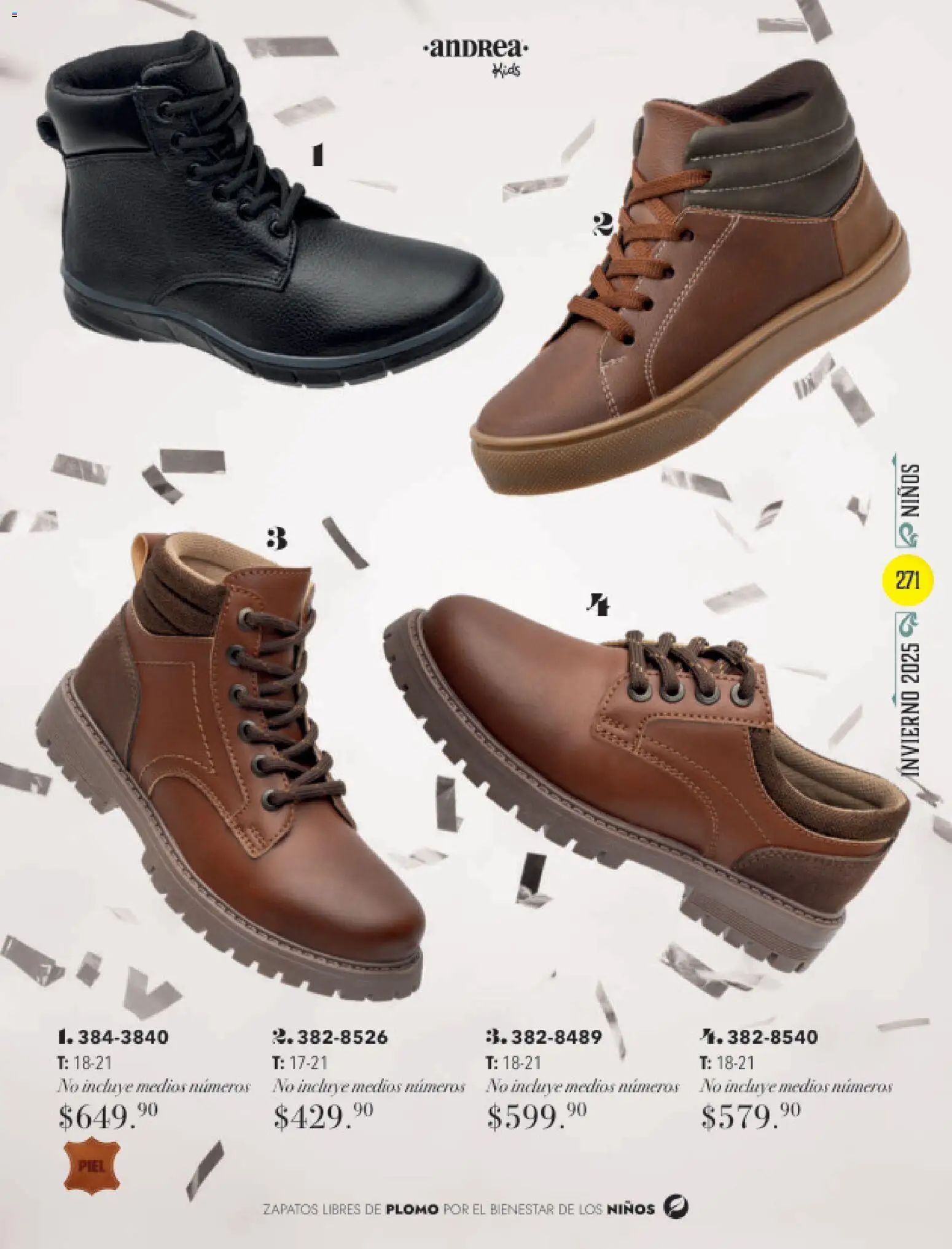 Nuevas ofertas de Andrea válidas en toda la República Mexicana desde el 26.11.2025. ¡Encuentra las mejores ofertas en Andrea catálogo Invierno! | Página: 271 | Productos: Zapatos