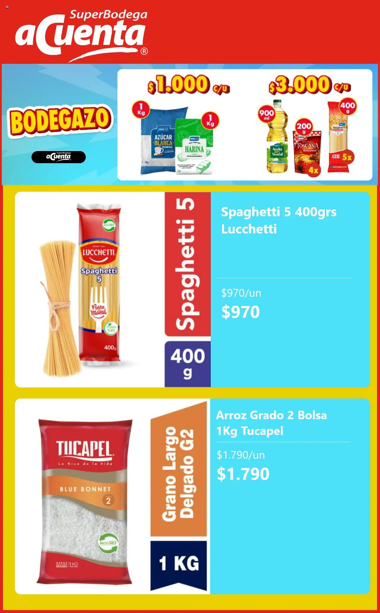 Super Bodega aCuenta ofertas  │ válido desde el 12.08.2025 | Página: 2 | Productos: Bolsa, Harina, Arroz, Azucar