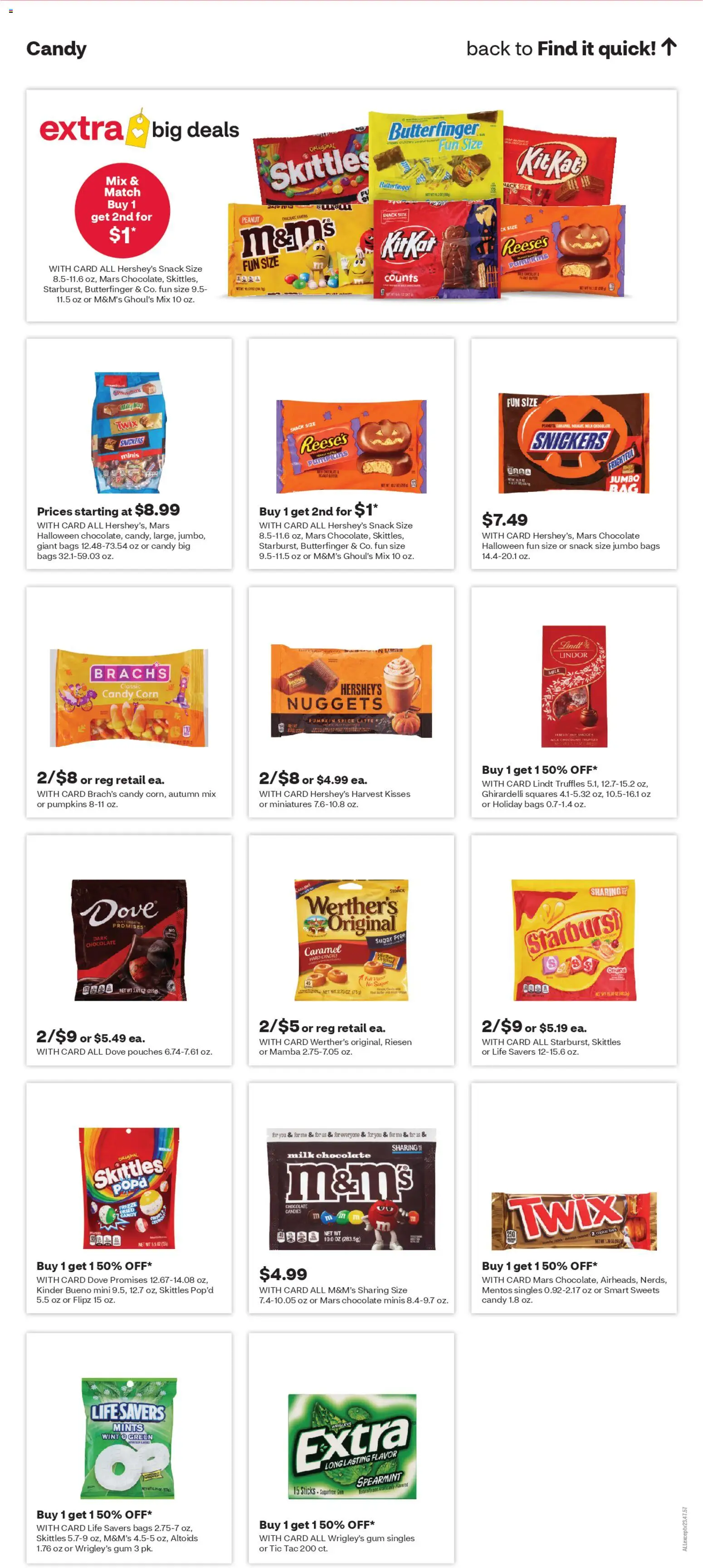 CVS Pharmacy Weekly Ad - valid from 26.10.2025 | Page: 15 | Products: Corn, Candies, Sugar, Pumpkin