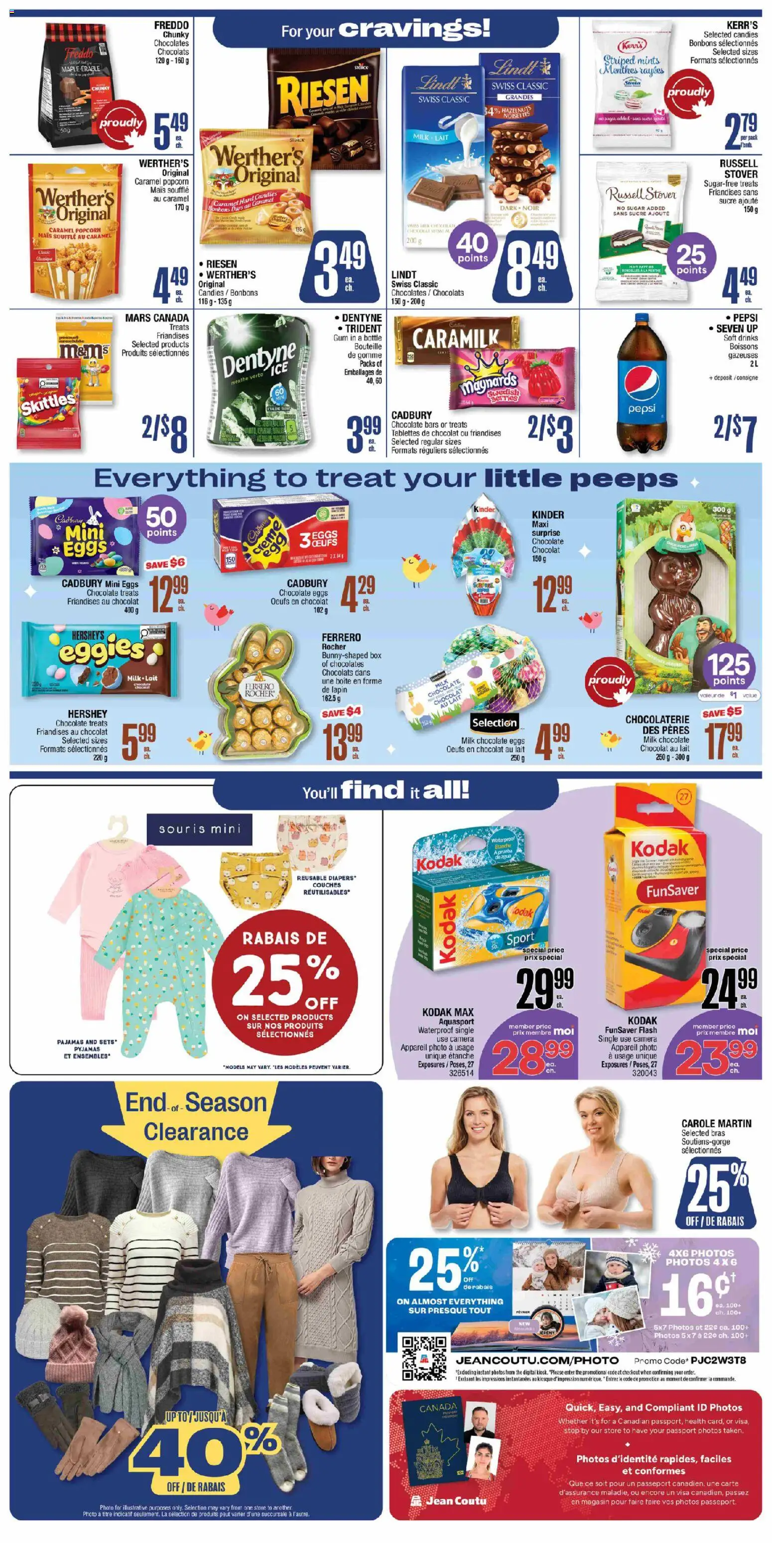 Jean Coutu flyer valid from 19.02.2026 | Page: 8 | Products: Candies, Box, Milk, Pajamas