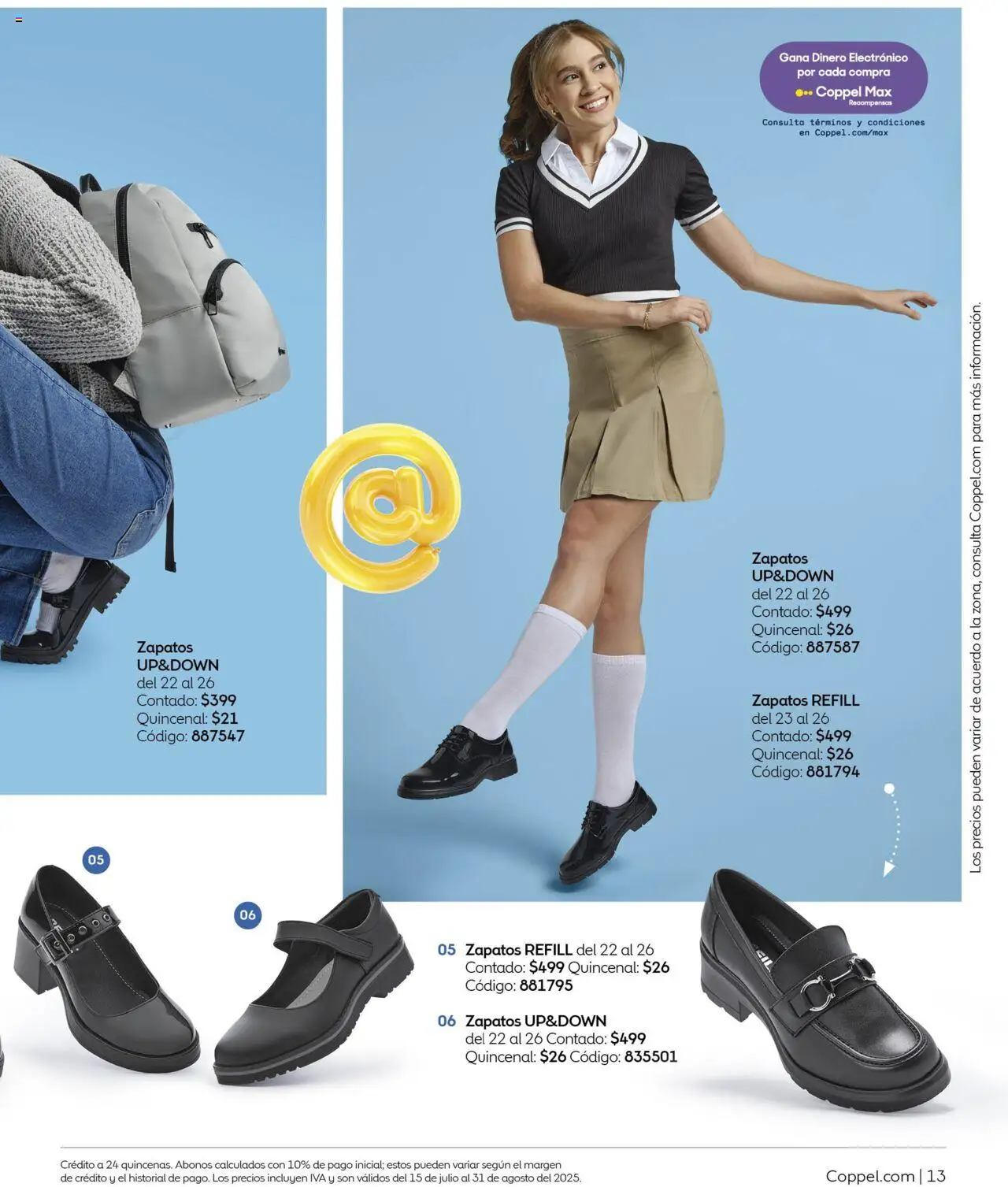 Nuevas ofertas de Coppel válidas en toda la República Mexicana desde el 01.07.2025. ¡Encuentra las mejores ofertas en Coppel catálogo Verano! | Página: 13 | Productos: Zapatos