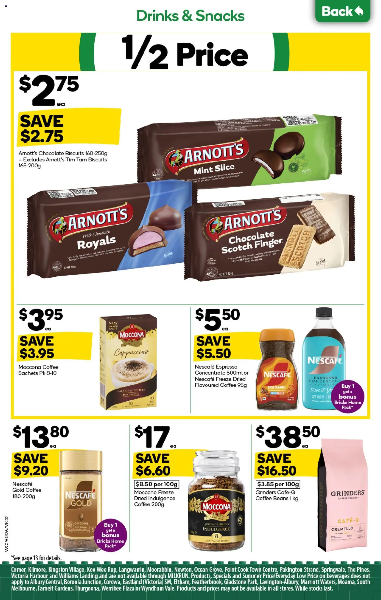 Woolworths catalogue - valid from 28.01.2026 | Page: 12 | Products: Coffee, Biscuits, Scotch, Nescafe
