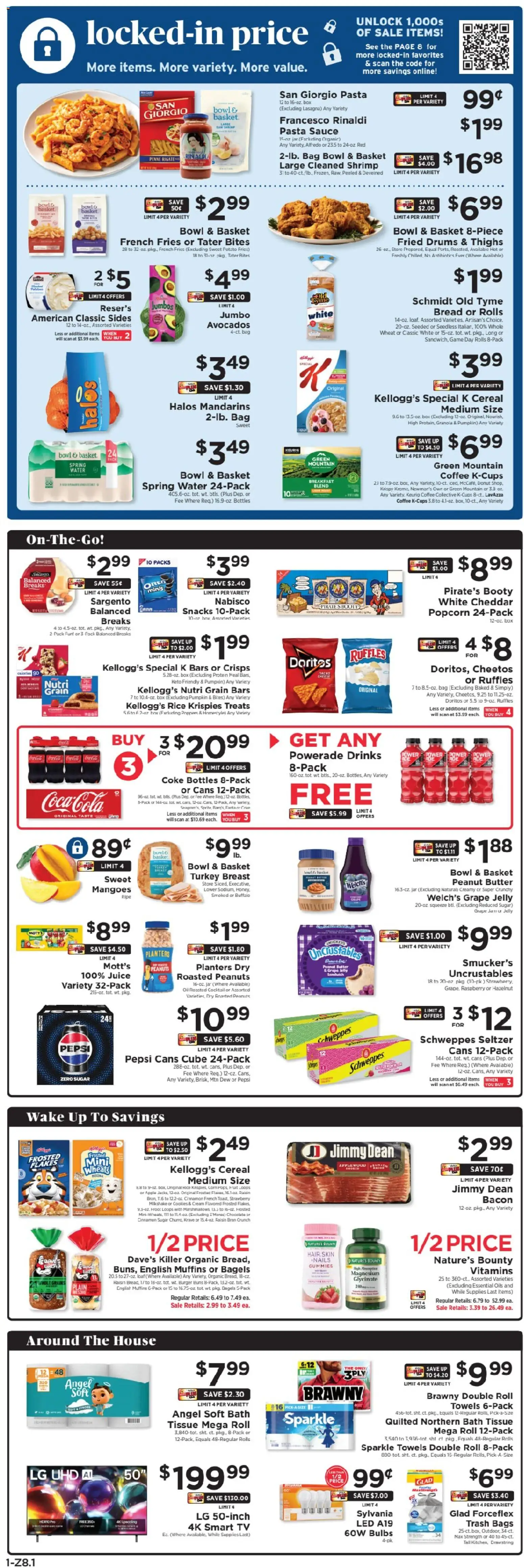 ShopRite Weekly Ad - valid from 03.04.2026 | Page: 2 | Products: Juice, Cookies, Water, Raspberry