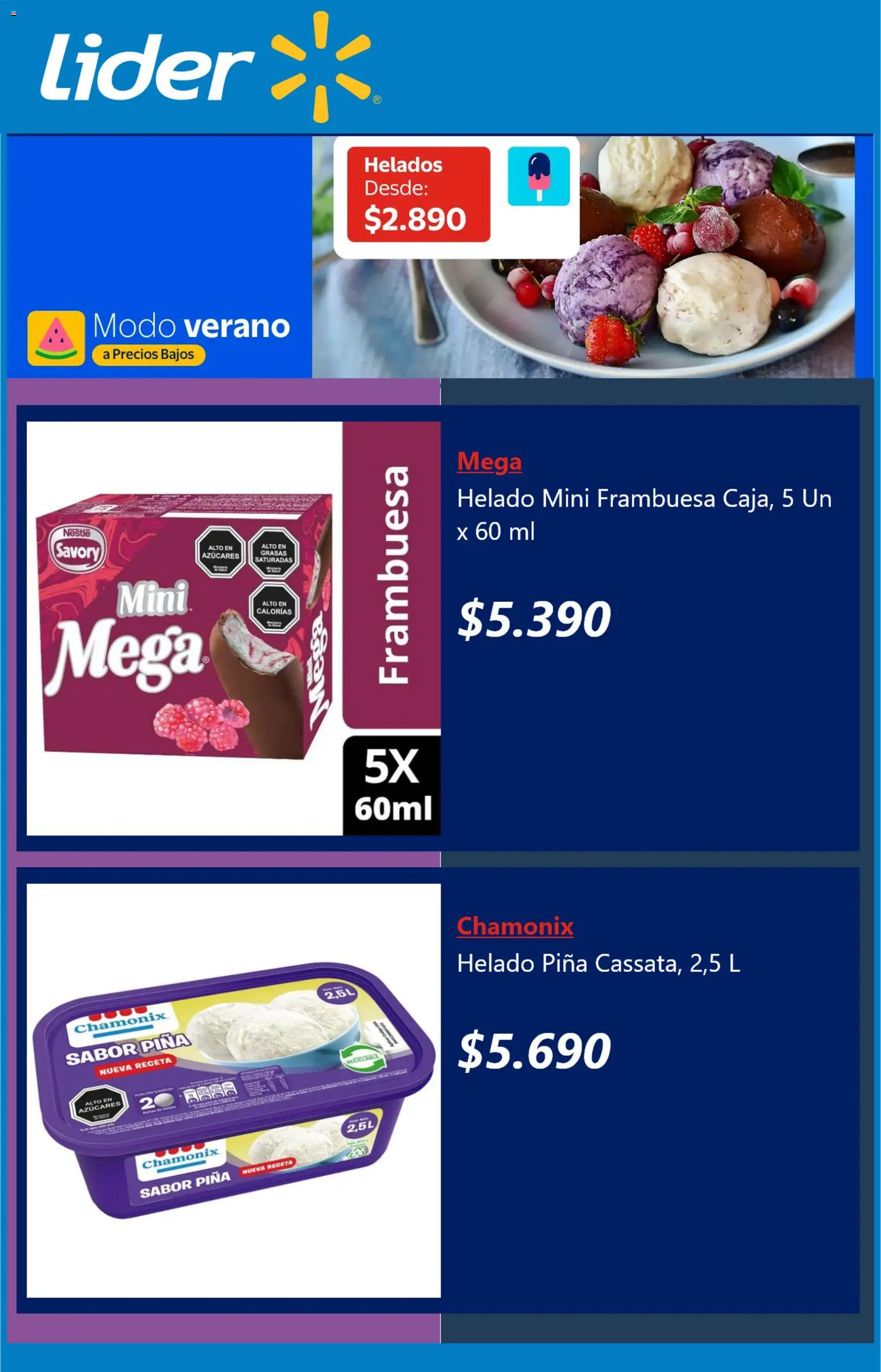 Lider ofertas  │ válido desde el 23.01.2026 | Página: 4 | Productos: Piña, Helado