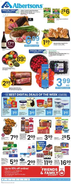 Preview of Albertsons weekly ads valid from 22.04.2026