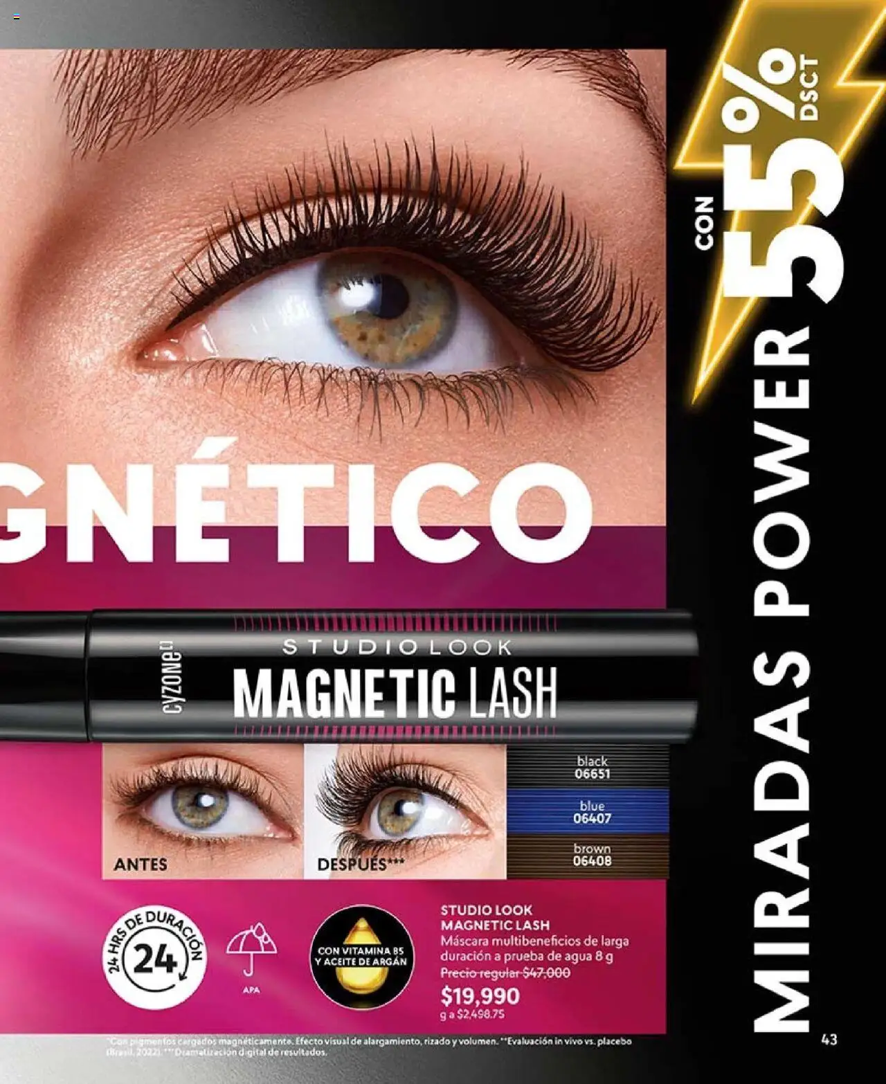 CyZone revista - valida desde el 16.06.2025 | Página: 43 | Productos: Agua, Máscara, Aceite