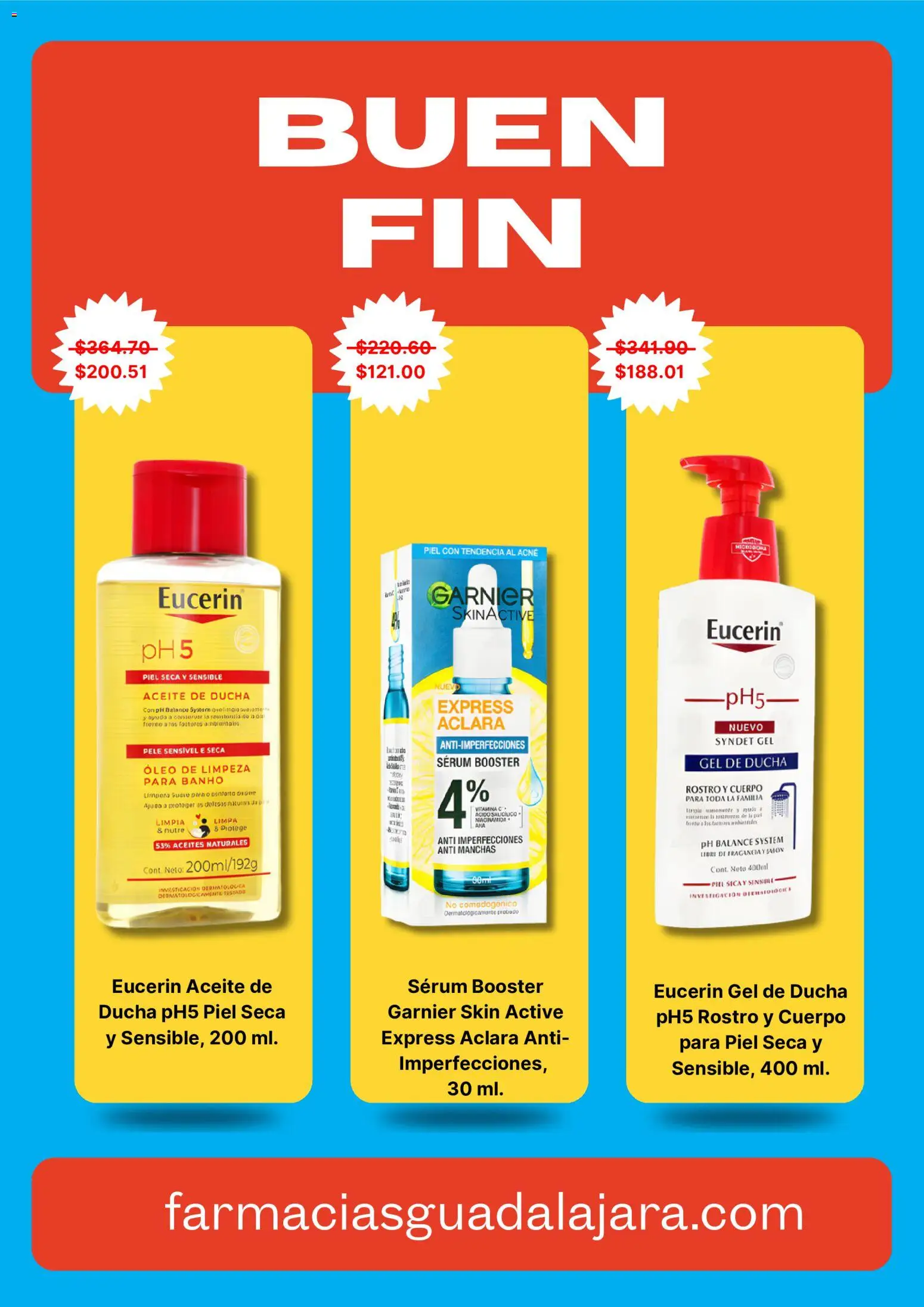 Nuevas ofertas de Farmacia Guadalajara válidas en toda la República Mexicana desde el 13.11.2025. ¡Encuentra las mejores ofertas en Farmacia Guadalajara Buen Fin ! | Página: 5 | Productos: Serum, Aceite, Gel de ducha