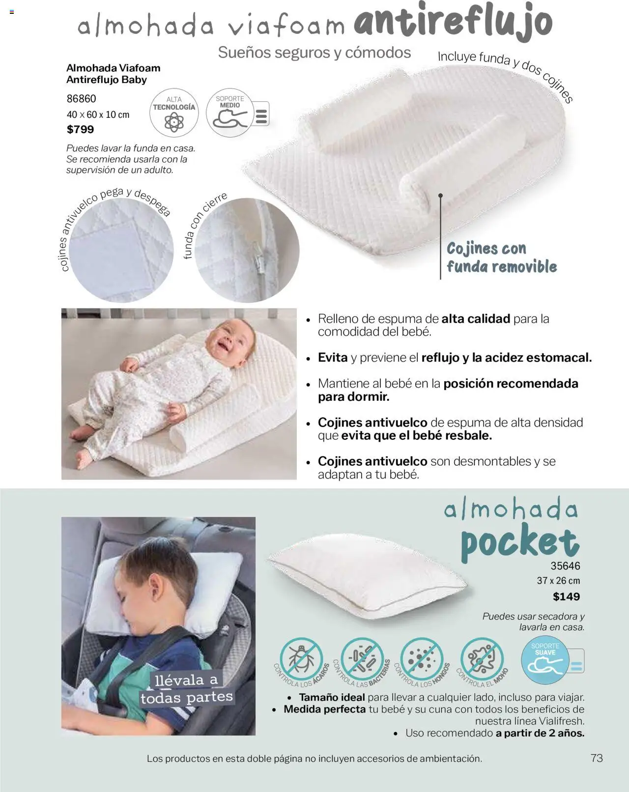 Nuevas ofertas de Vianney válidas en toda la República Mexicana desde el 15.08.2025. ¡Encuentra las mejores ofertas en Vianney - Catálogo Bebé! | Página: 75 | Productos: Hongos, Espuma, Funda, Almohada
