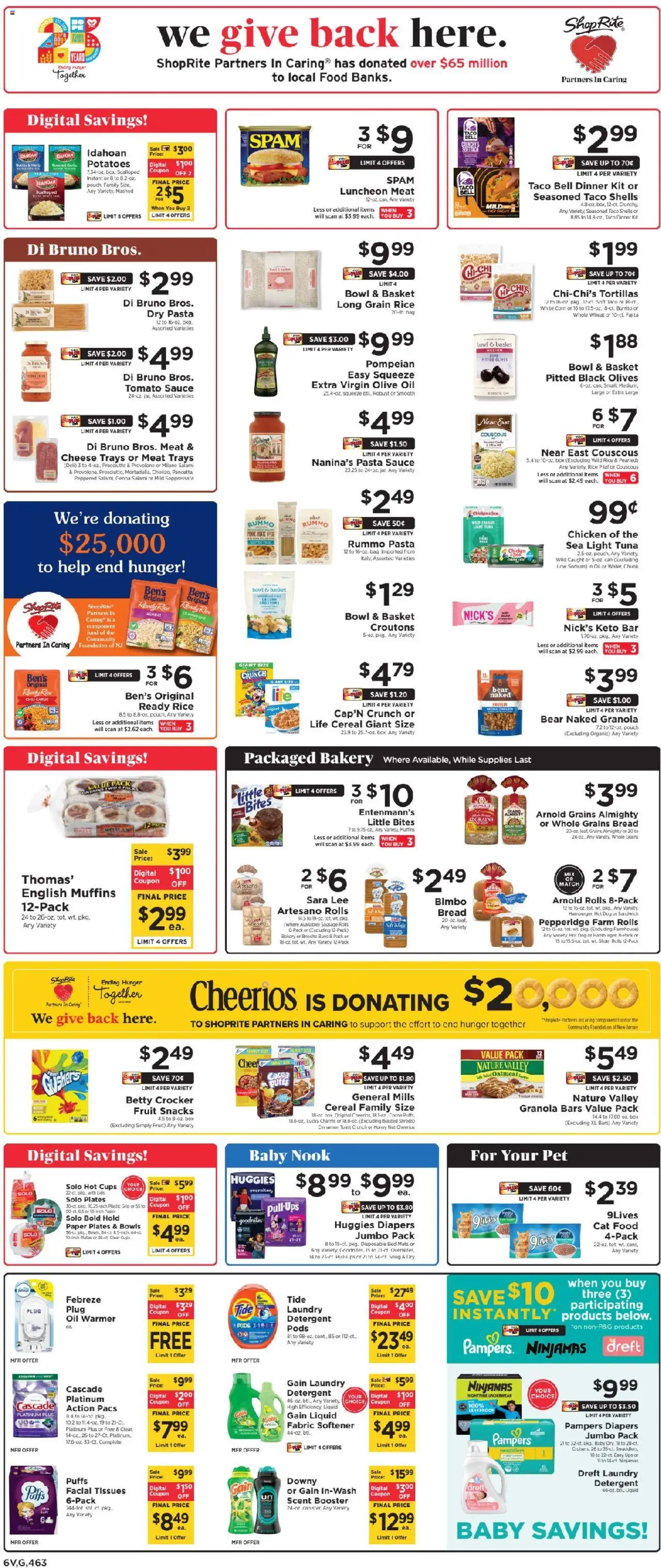 ShopRite Weekly Ad - NY - valid from 07.09.2025 | Page: 7 | Products: Bakery, Cheese, Potatoes, Garlic