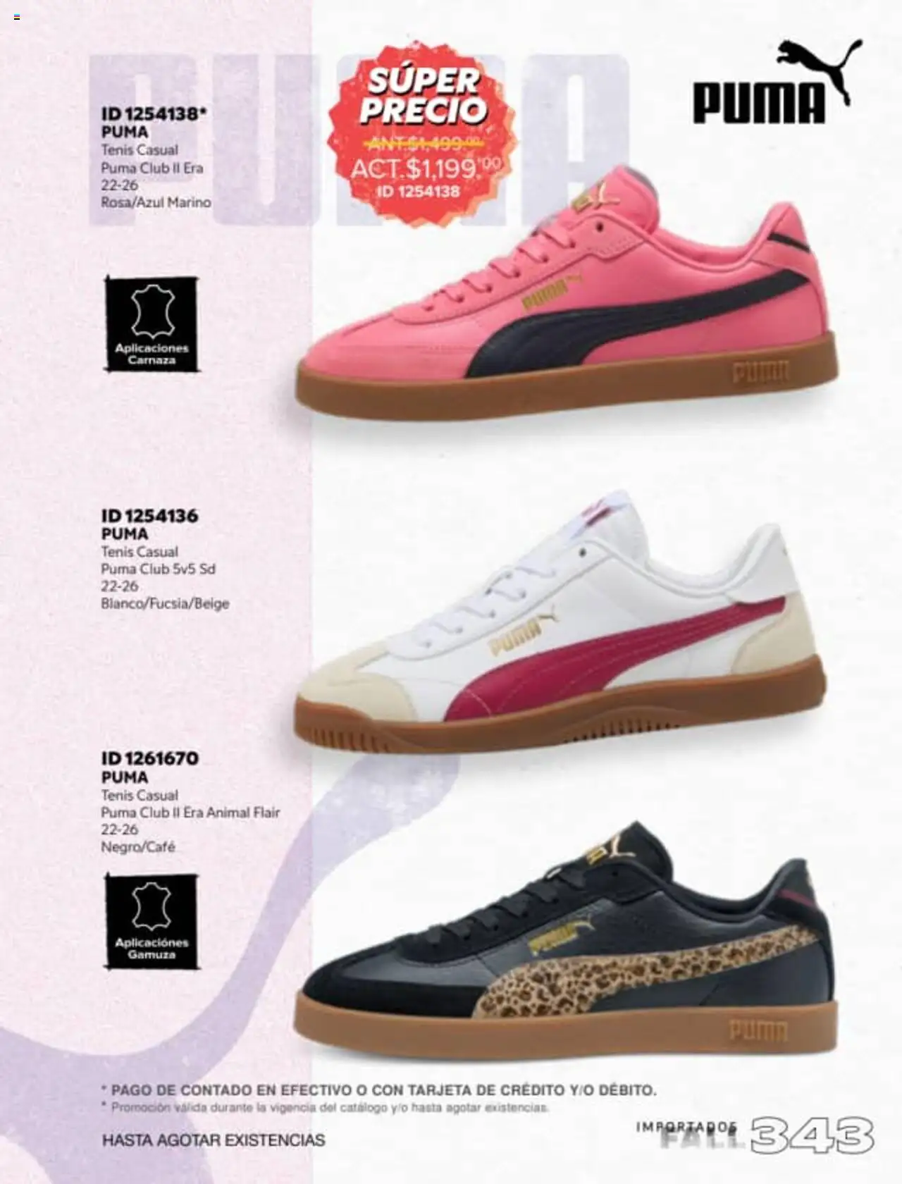 Nuevas ofertas de Price Shoes válidas en toda la República Mexicana desde el 18.08.2025. ¡Encuentra las mejores ofertas en Price Shoes - Catálogo Fall Importados! | Página: 343 | Productos: Tenis, Gamuza